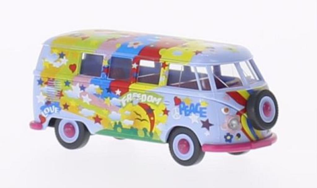 Volkswagen T1 1/87 Wiking Bus Flower Power modelauto