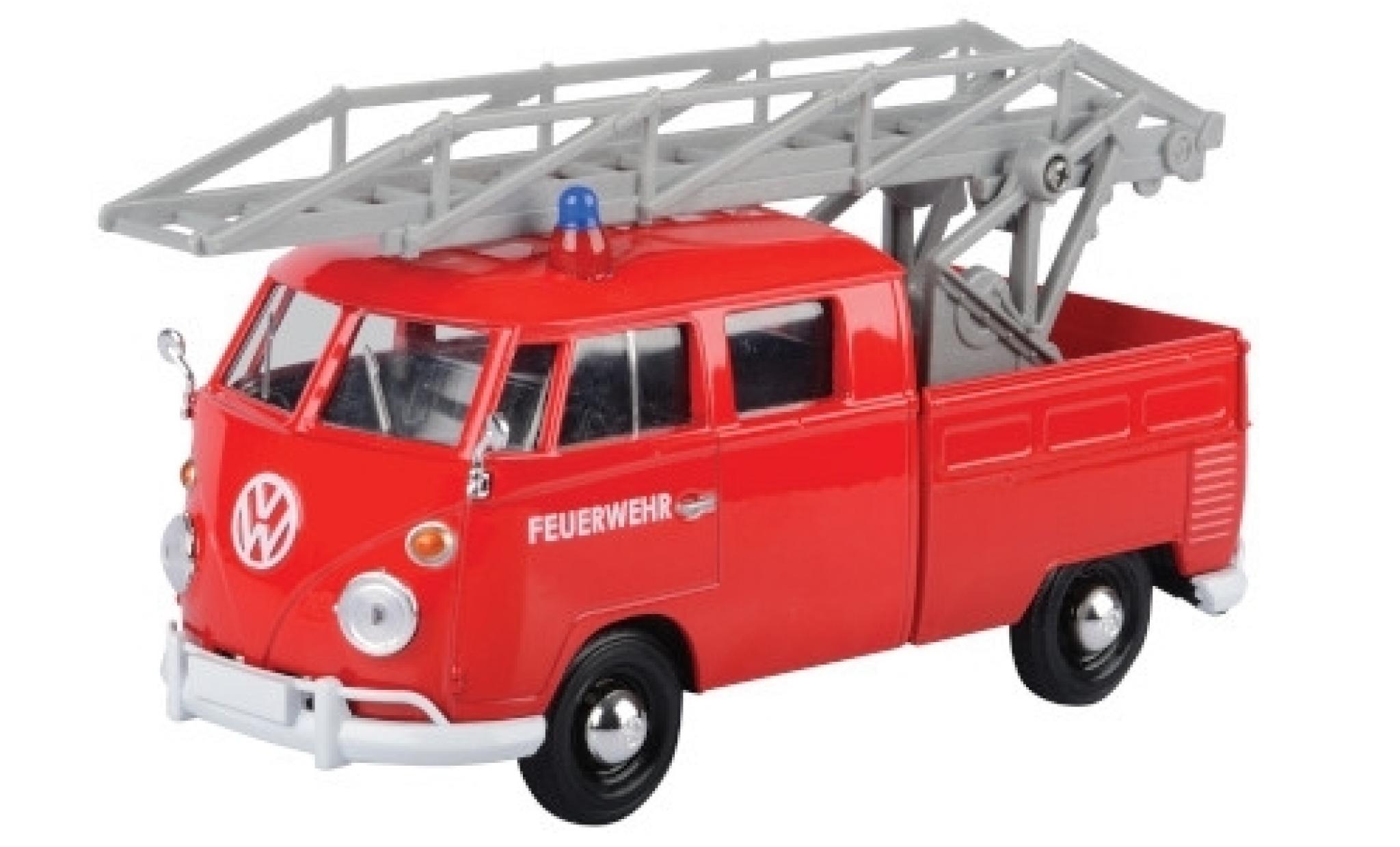Volkswagen T1 1/24 Motormax Leiterwagen rood 1:24 modelauto