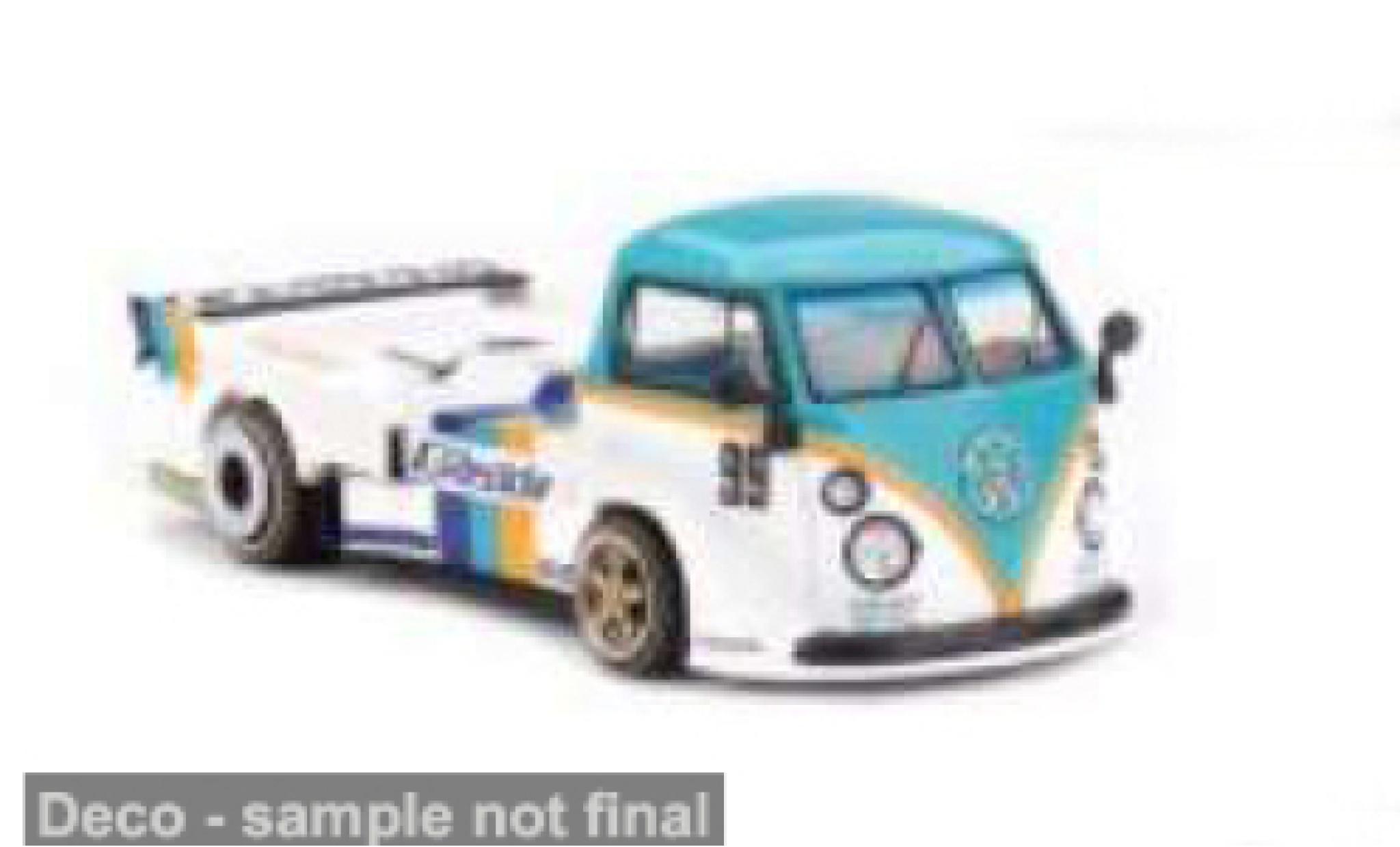 Volkswagen T1 1/64 Mini GT Pick Up turquoise/Dekor 1972 1:64 modelauto