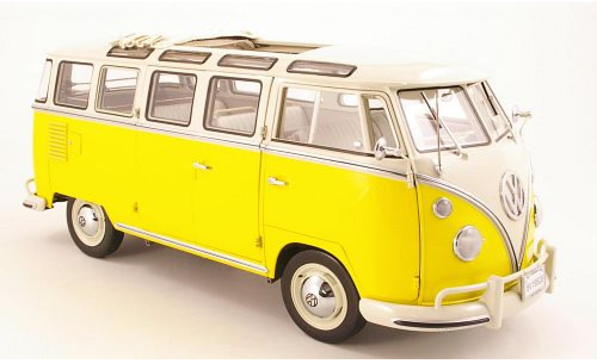 Volkswagen T1 1/12 Sun Star Samba geel 1:12 modelauto