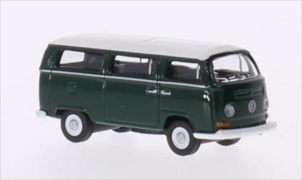 Volkswagen T2 1/87 Schuco Bus grun/wit modelauto