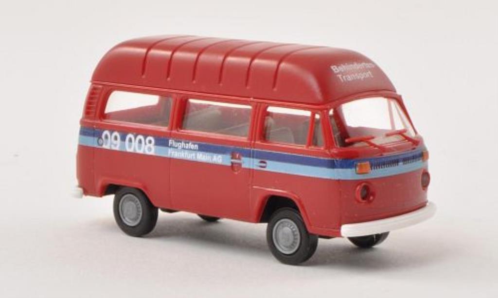 Volkswagen T2 1/87 Brekina Hochdach-Stationwagen Flughafen Frankfurt am Main - Behindertentransport modelauto