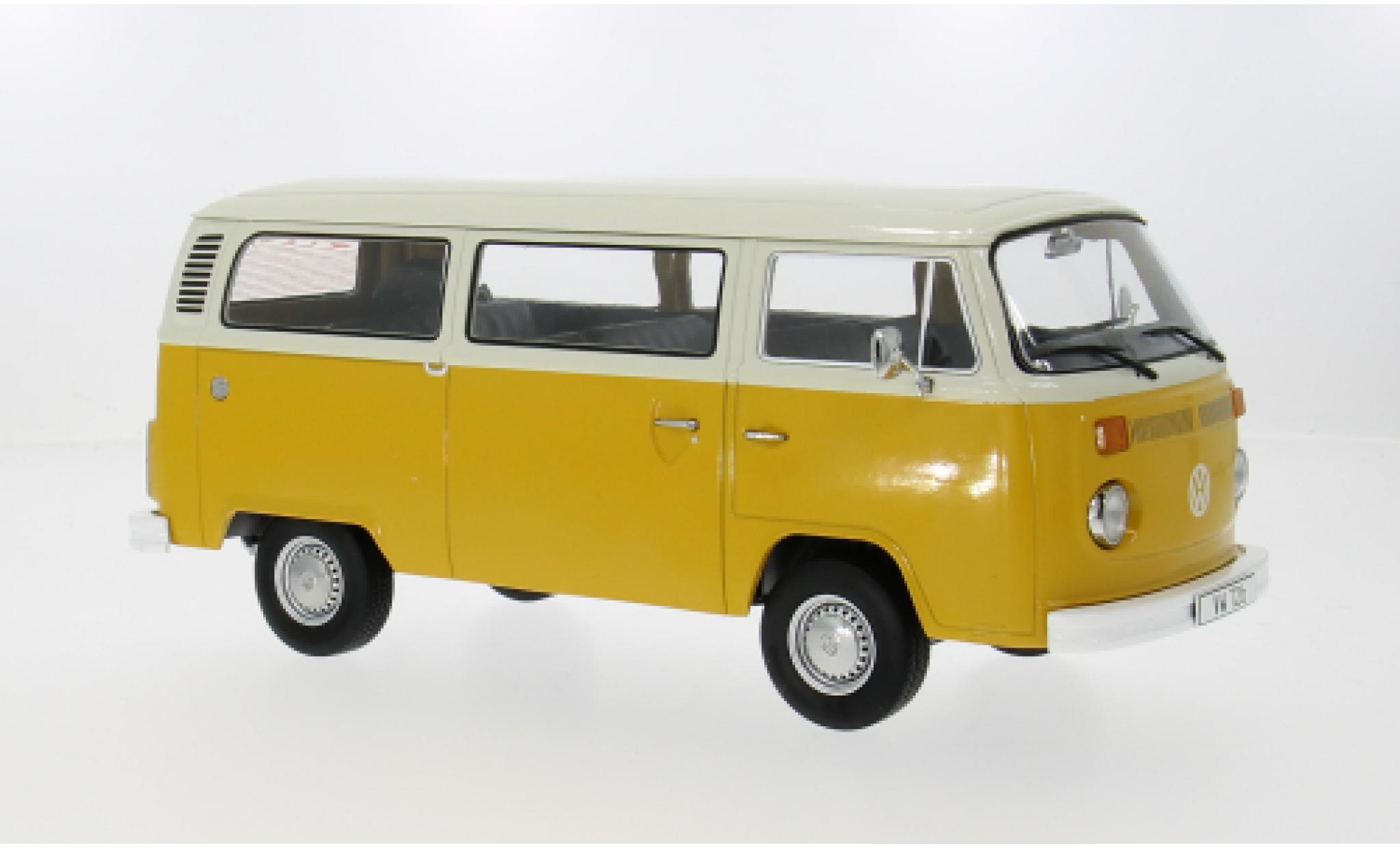 Volkswagen T2 1/18 KK Scale b Bus geel/wit 1972 1:18 modelauto