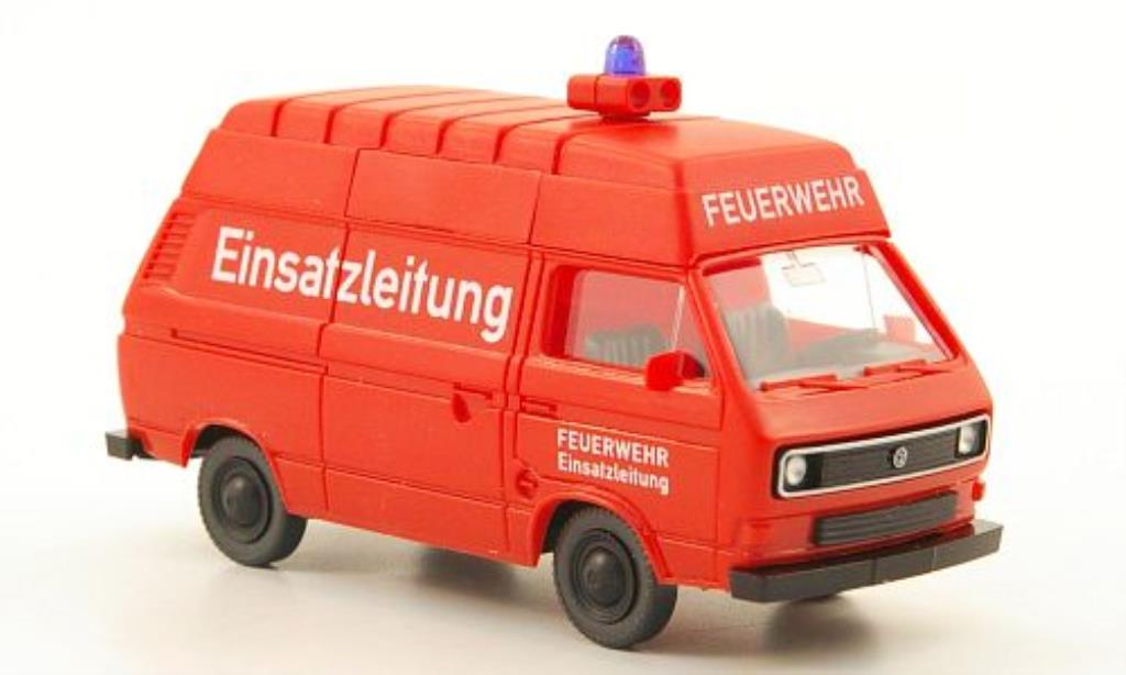 Volkswagen T3 1/87 Wiking Hochdachkasten Brandweer Einsatzleitung modelauto