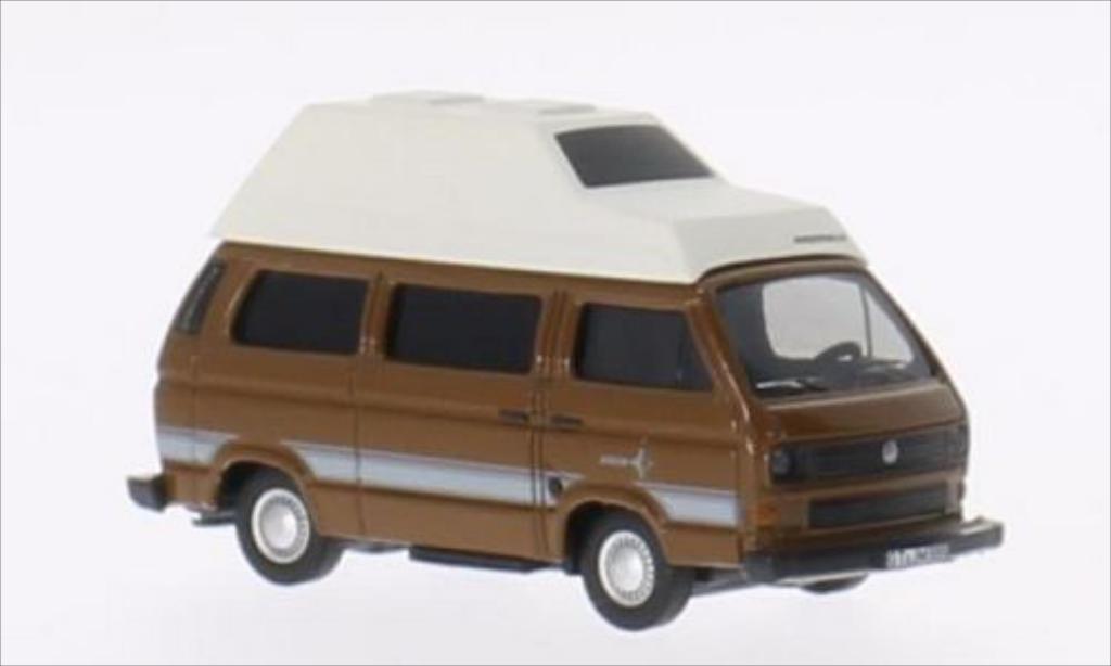 Volkswagen T3 1/87 Schuco Westfalia Joker bruin/wit modelauto
