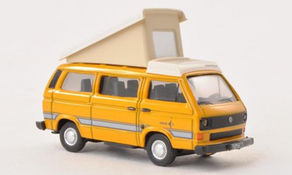 Volkswagen T3 1/87 Schuco Westfalia Joker geel/wit modelauto