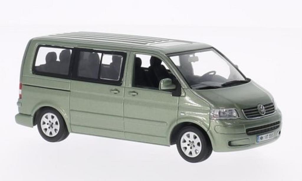 Volkswagen T5 1/43 Minichamps Multivan grijsgrun 2003 modelauto