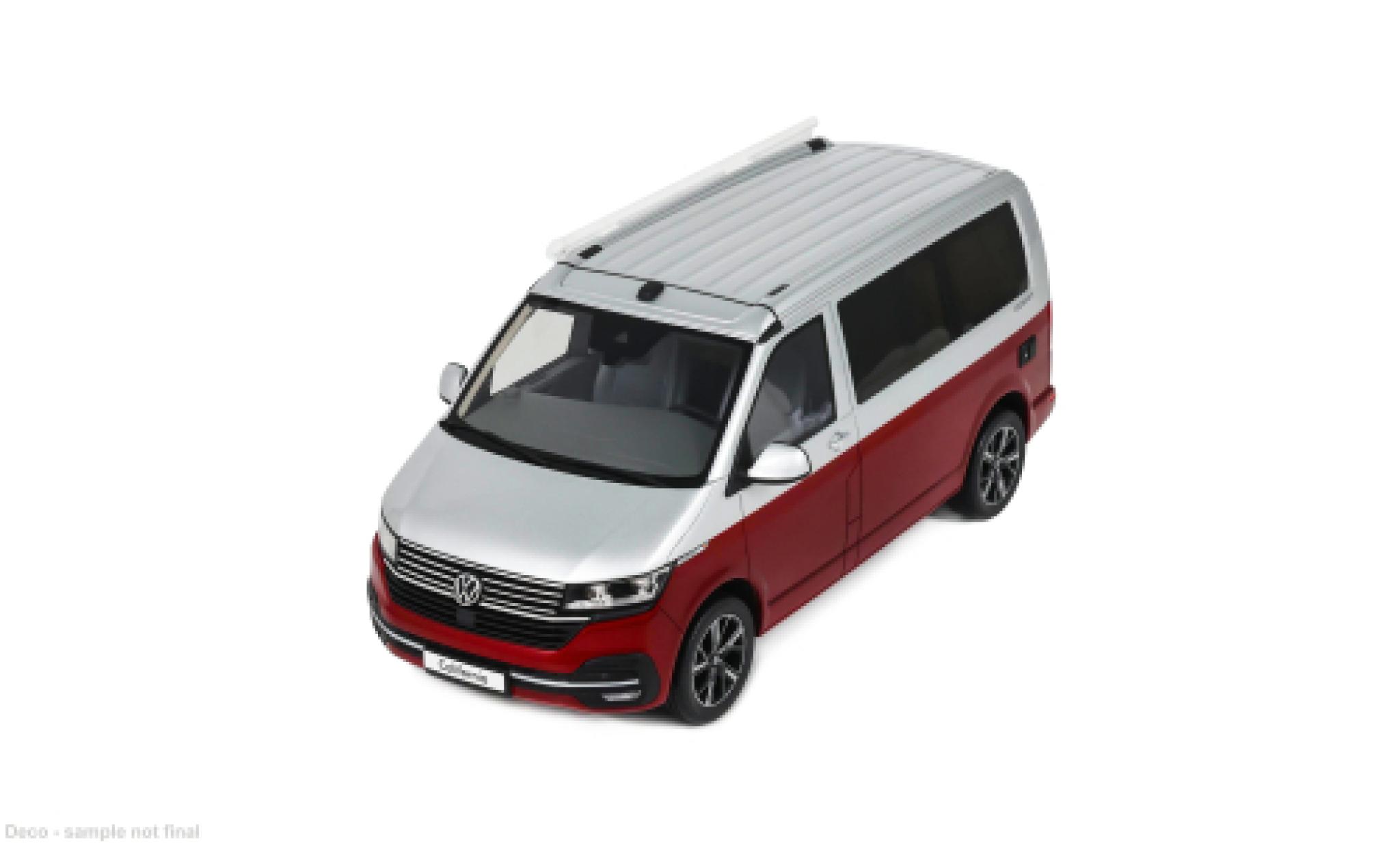 Volkswagen T6 1/18 Ottomobile .1 California Ocean grijs/rood 2021 1:18 modelauto