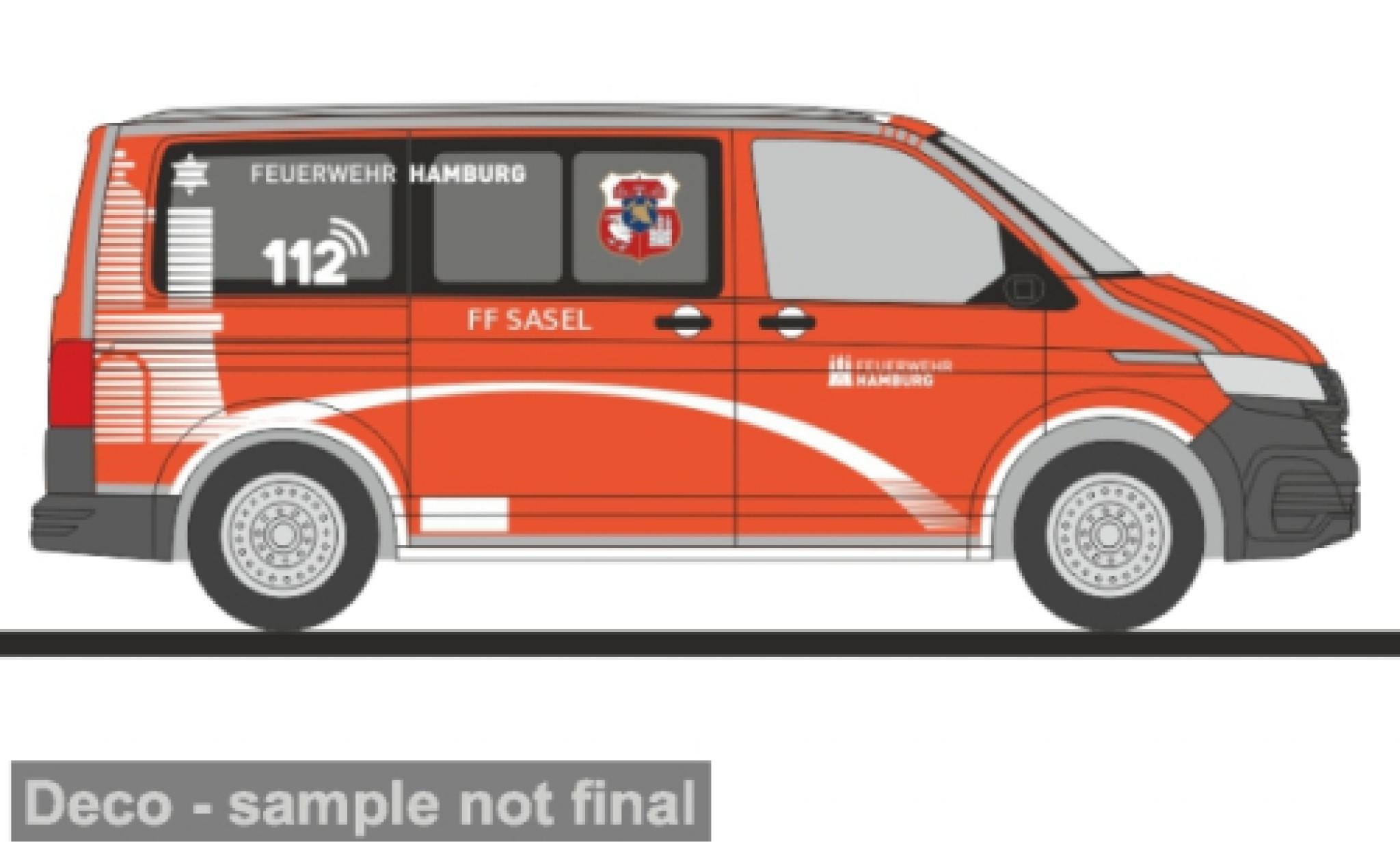 Volkswagen T6 1/87 Rietze .1 FW Hamburg - Sasel 1:87 modelauto