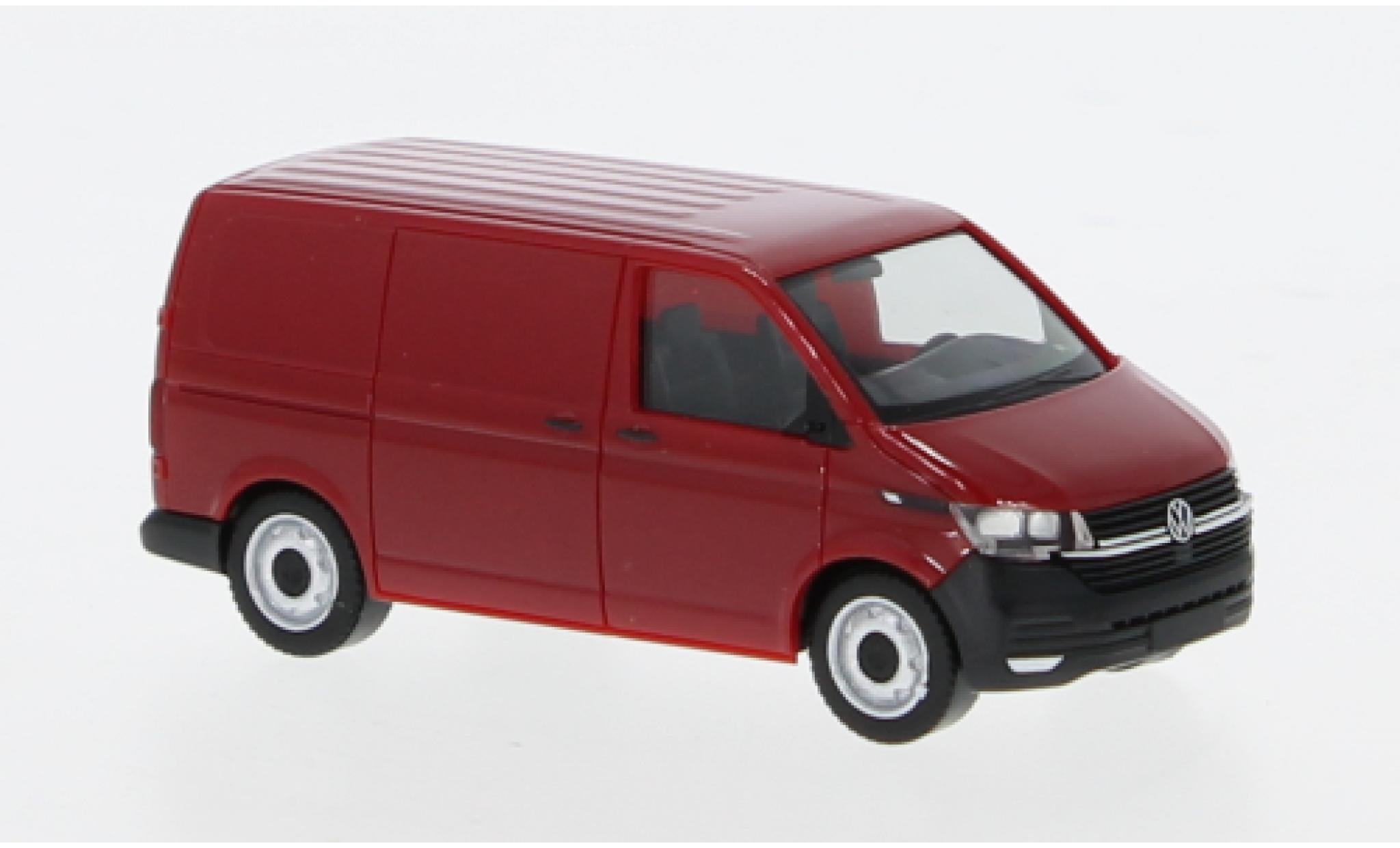 Volkswagen T6 1/87 Herpa .1 Kasten rood 1:87 modelauto