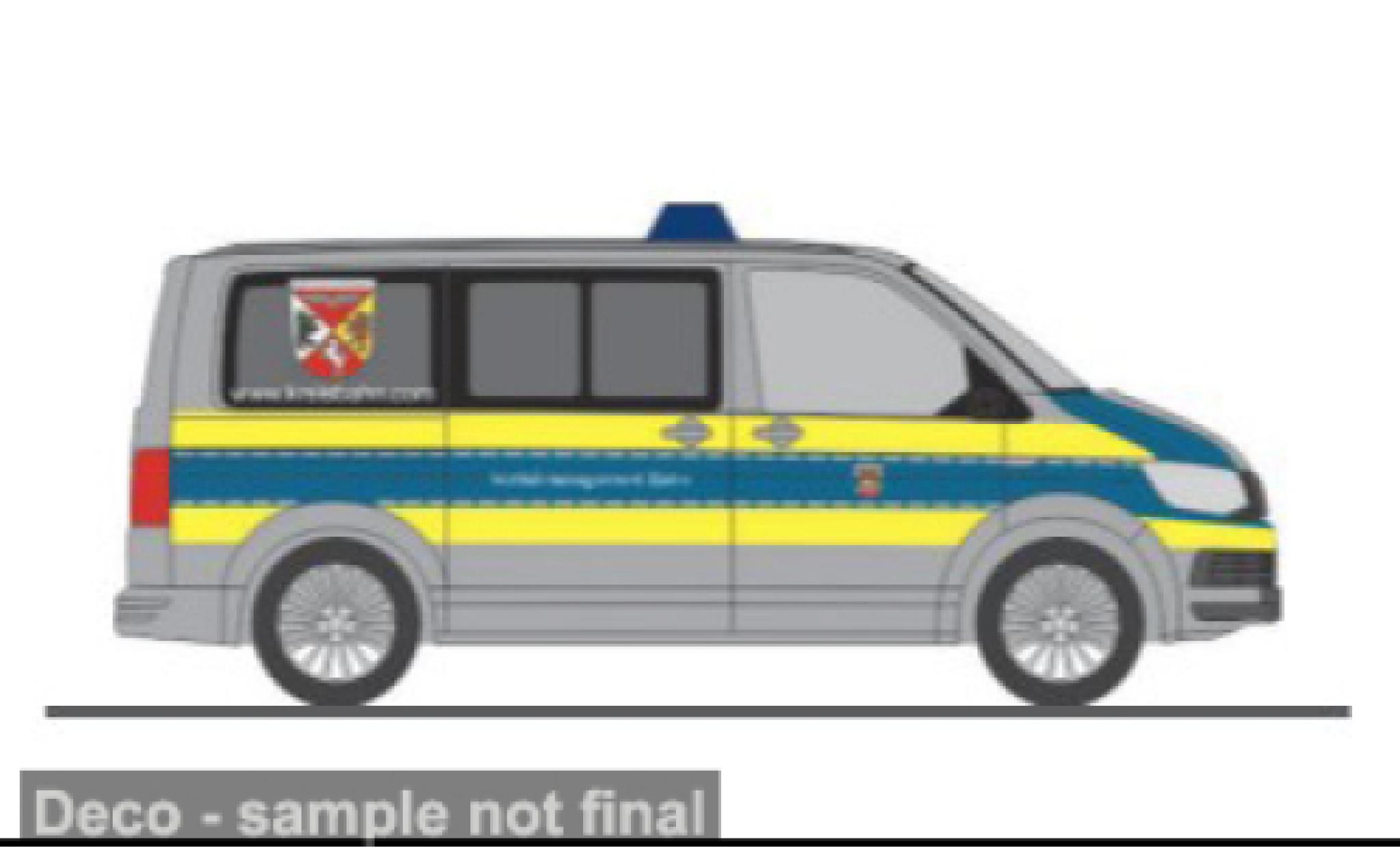 Volkswagen T6 1/87 Rietze Notfallmanagement Bahn - Kreisbahn Diepholz 1:87 modelauto