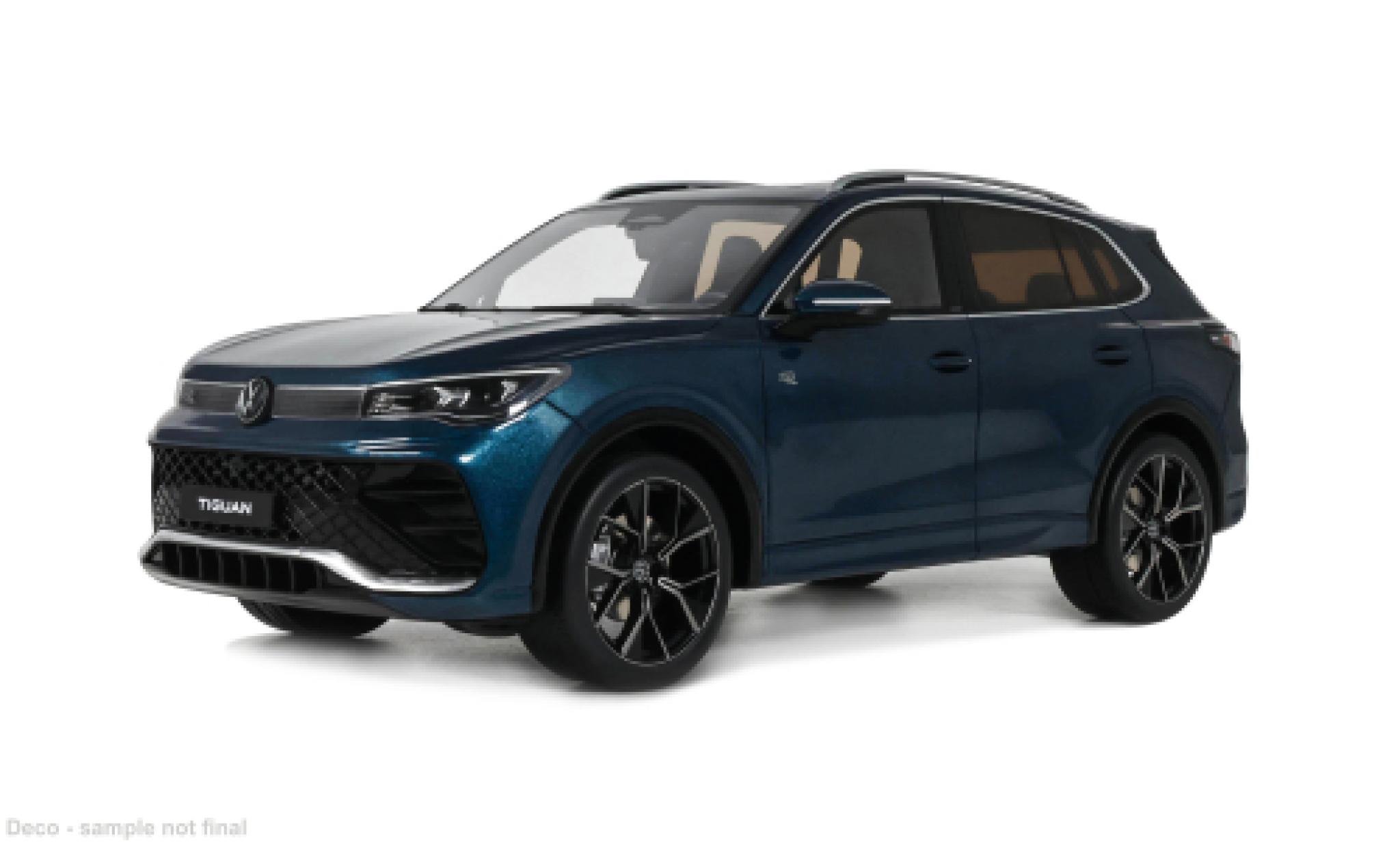 Volkswagen Tiguan 1/18 Ottomobile E TSI R-Line blauw 2024 1:18 modelauto