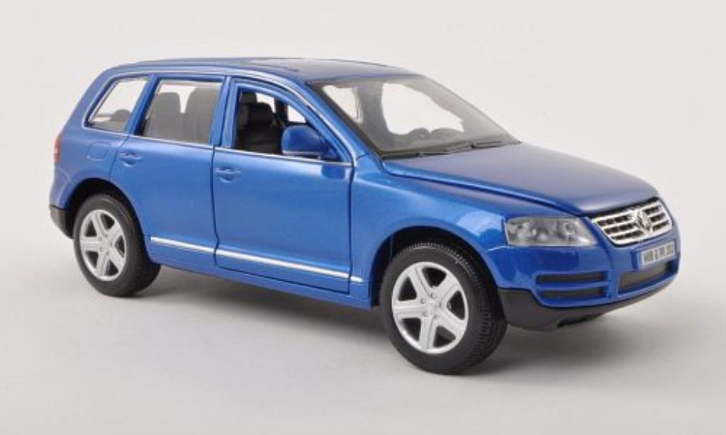 Volkswagen Touareg 1/24 Burago I blauw modelauto