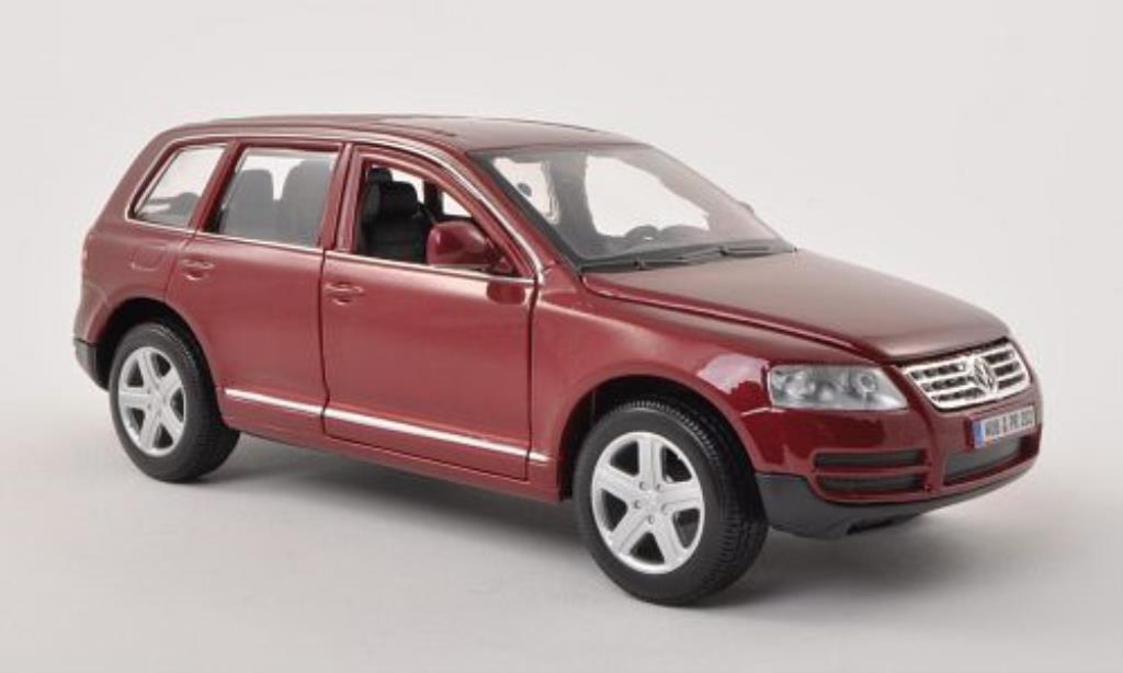 Volkswagen Touareg 1/24 Burago I rood modelauto