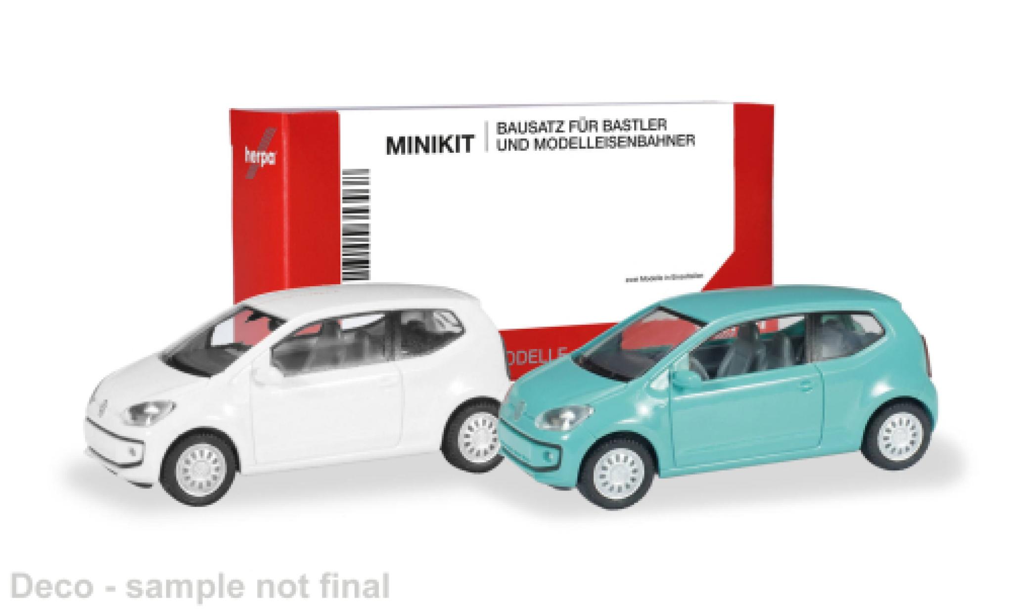 Volkswagen UP! 1/87 Herpa MiniKit Up! wit/turquoise 1:87 modelauto