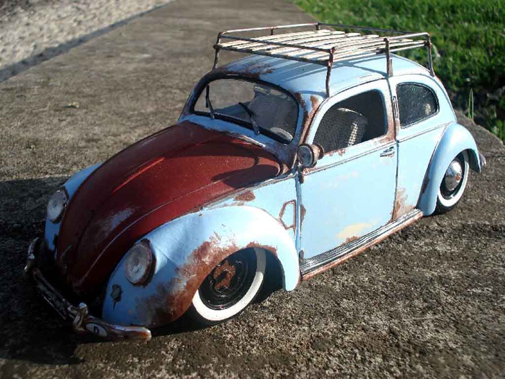 Volkswagen Kafer 1/18 Maisto coccinelle 51 split standard hoodride modelauto