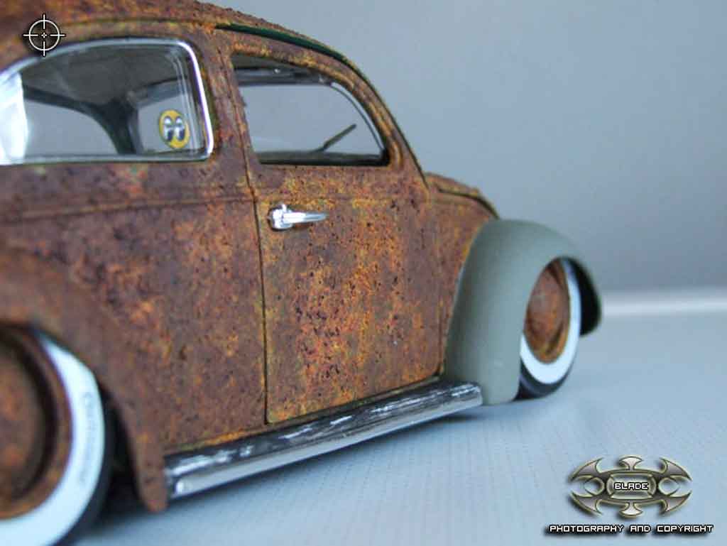 Volkswagen Kafer Rat Rod added rust 1/18 Burago