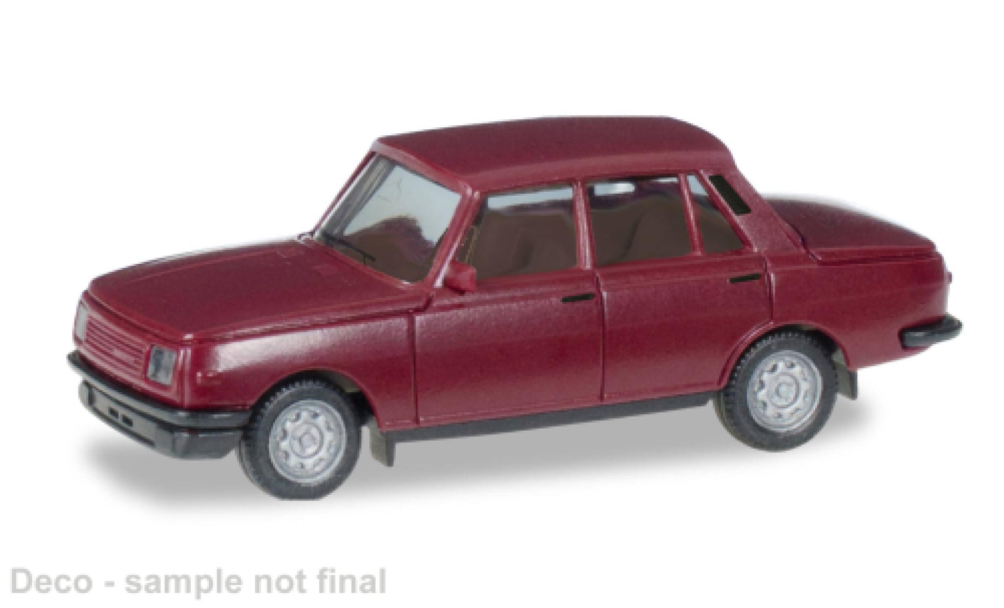 Wartburg 353 1/87 Herpa rood 1985 1:87 modelauto
