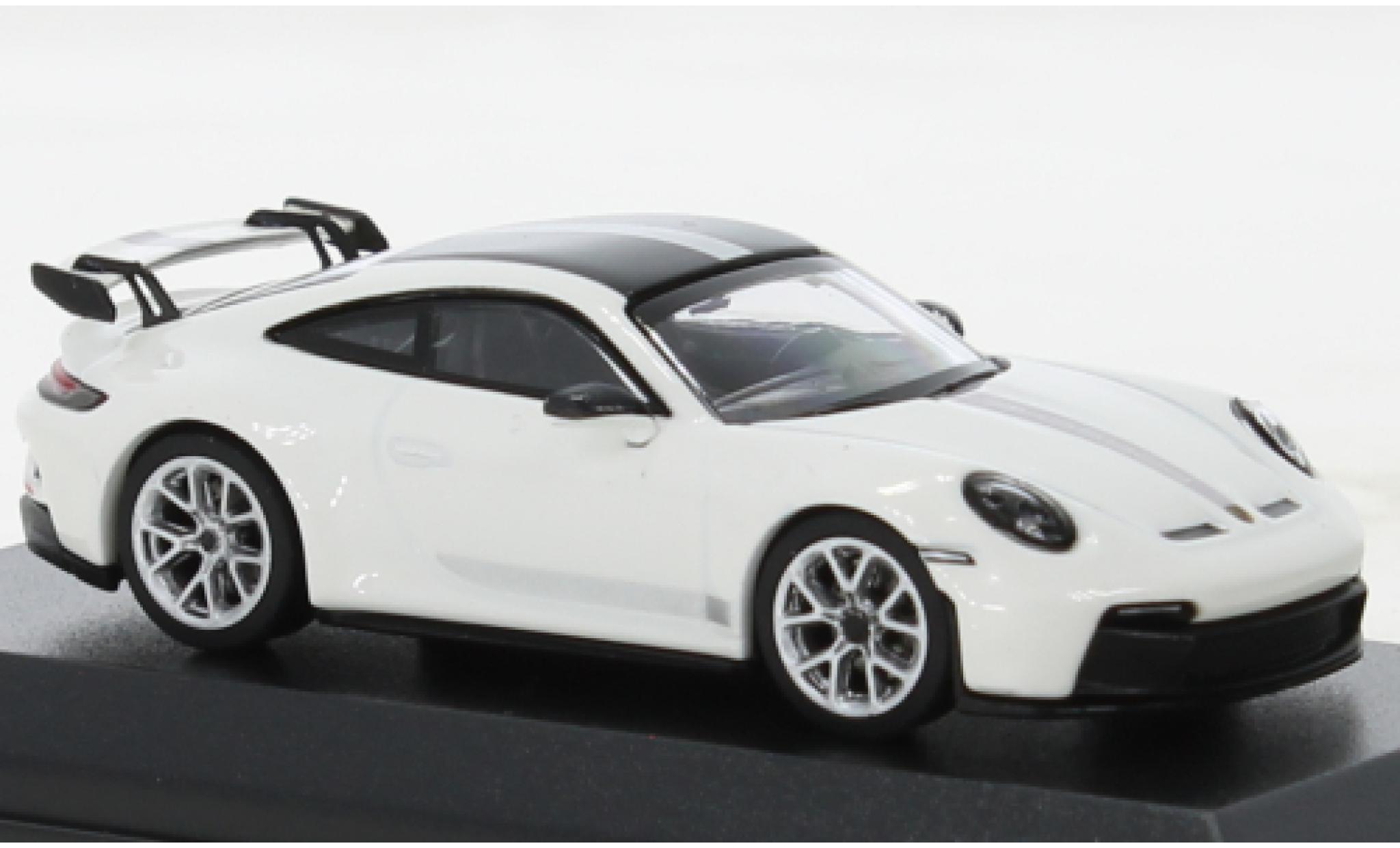 Porsche 992 GT3 1/64 Wbros 911  wit modelauto