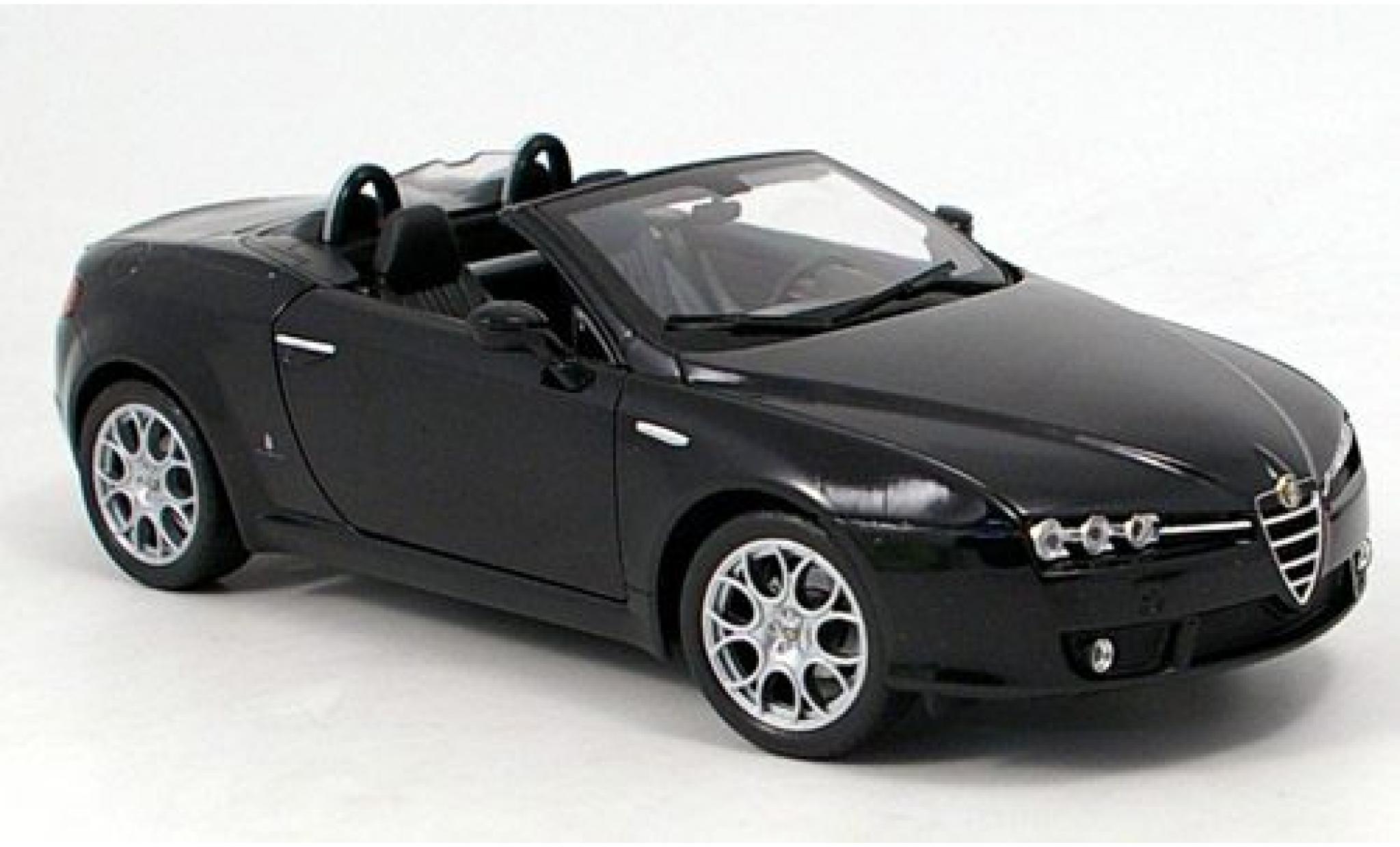 Alfa Romeo Spider 1/18 Welly zwart offen 2007 1:18 modelauto