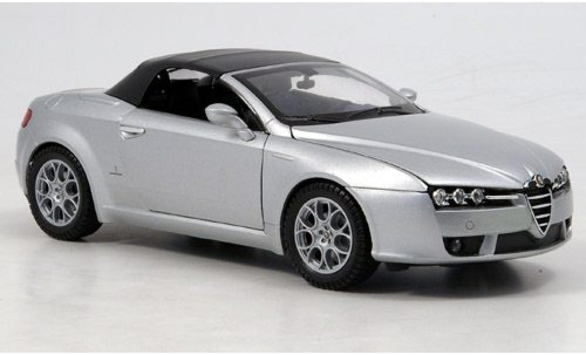 Alfa Romeo Spider 1/24 Welly grijs geschlossen 1:24 modelauto