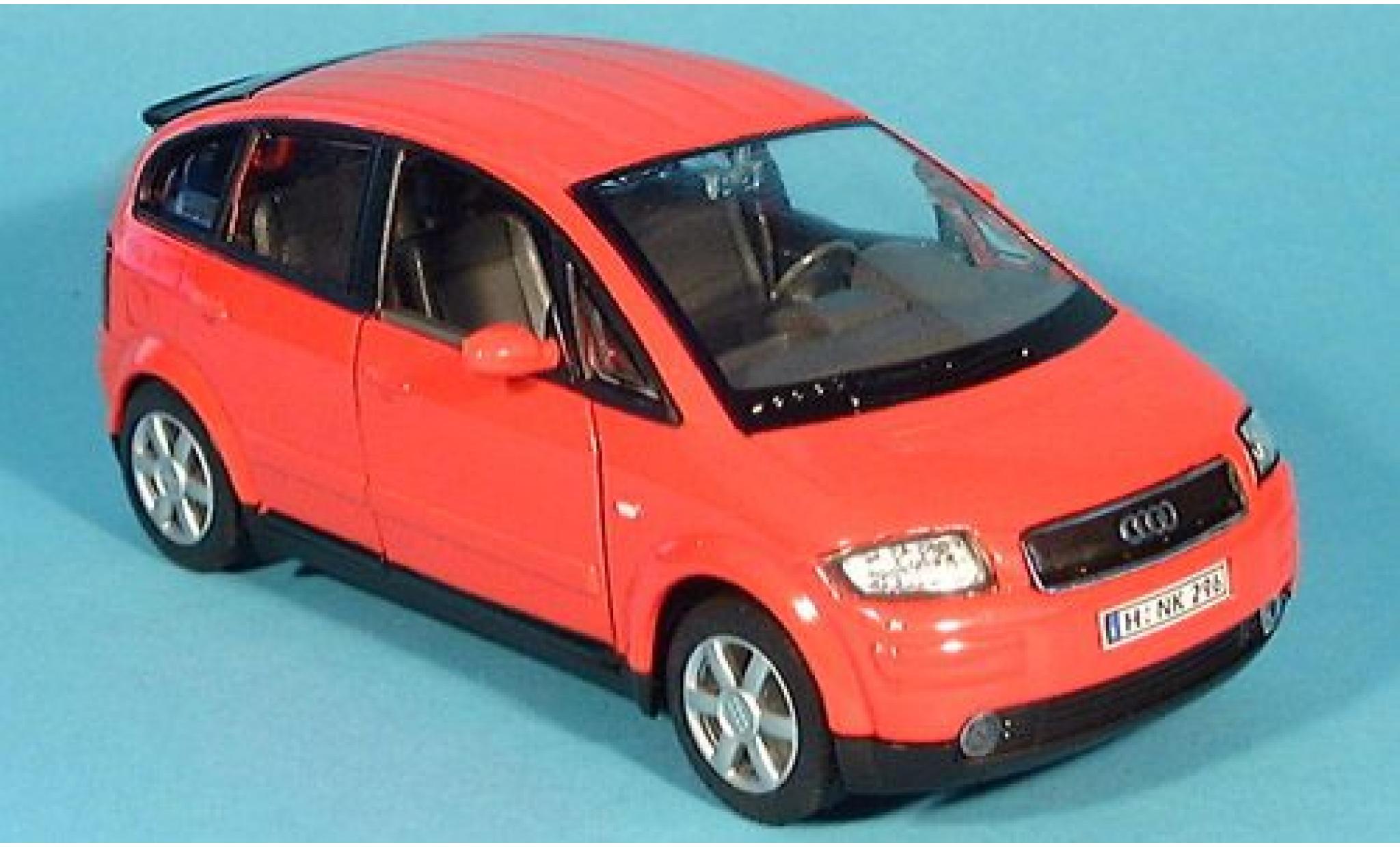 Audi A2 1/24 Welly rood 1:24 modelauto