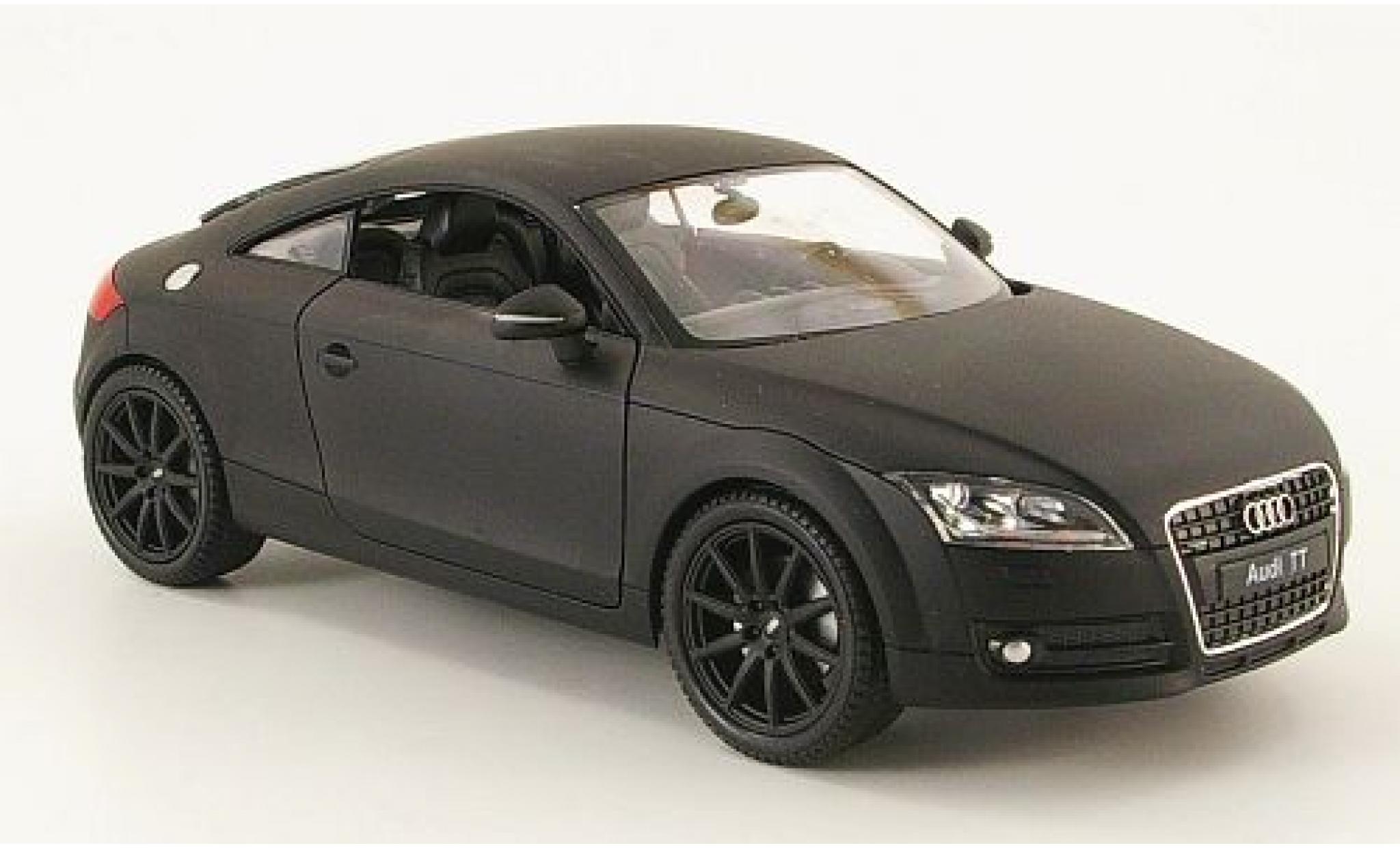 Audi TT 1/24 Welly Coupe mattzwart 1:24 modelauto