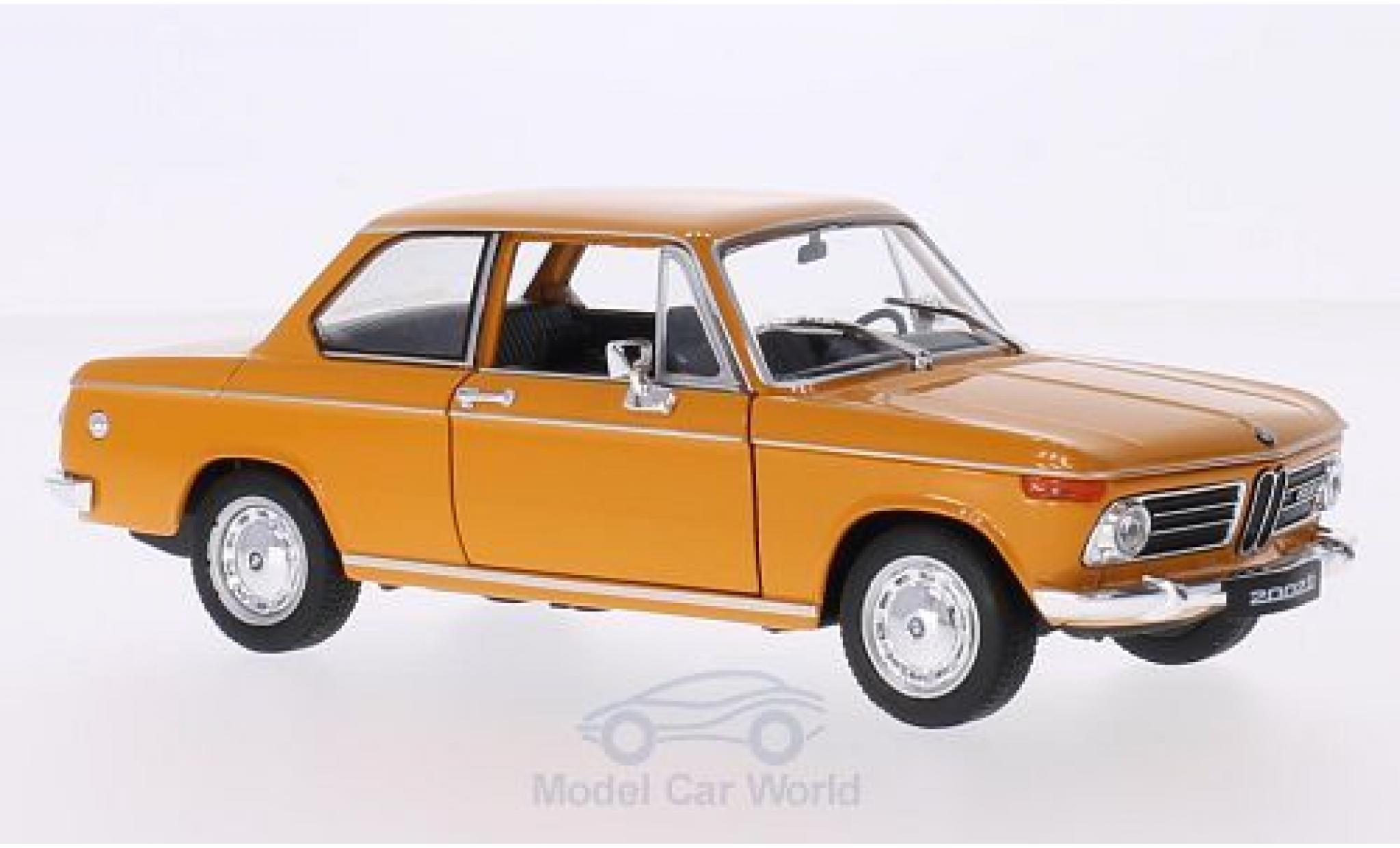 Bmw 2002 Ti 1/24 Welly Ti oranje 1968 modelauto