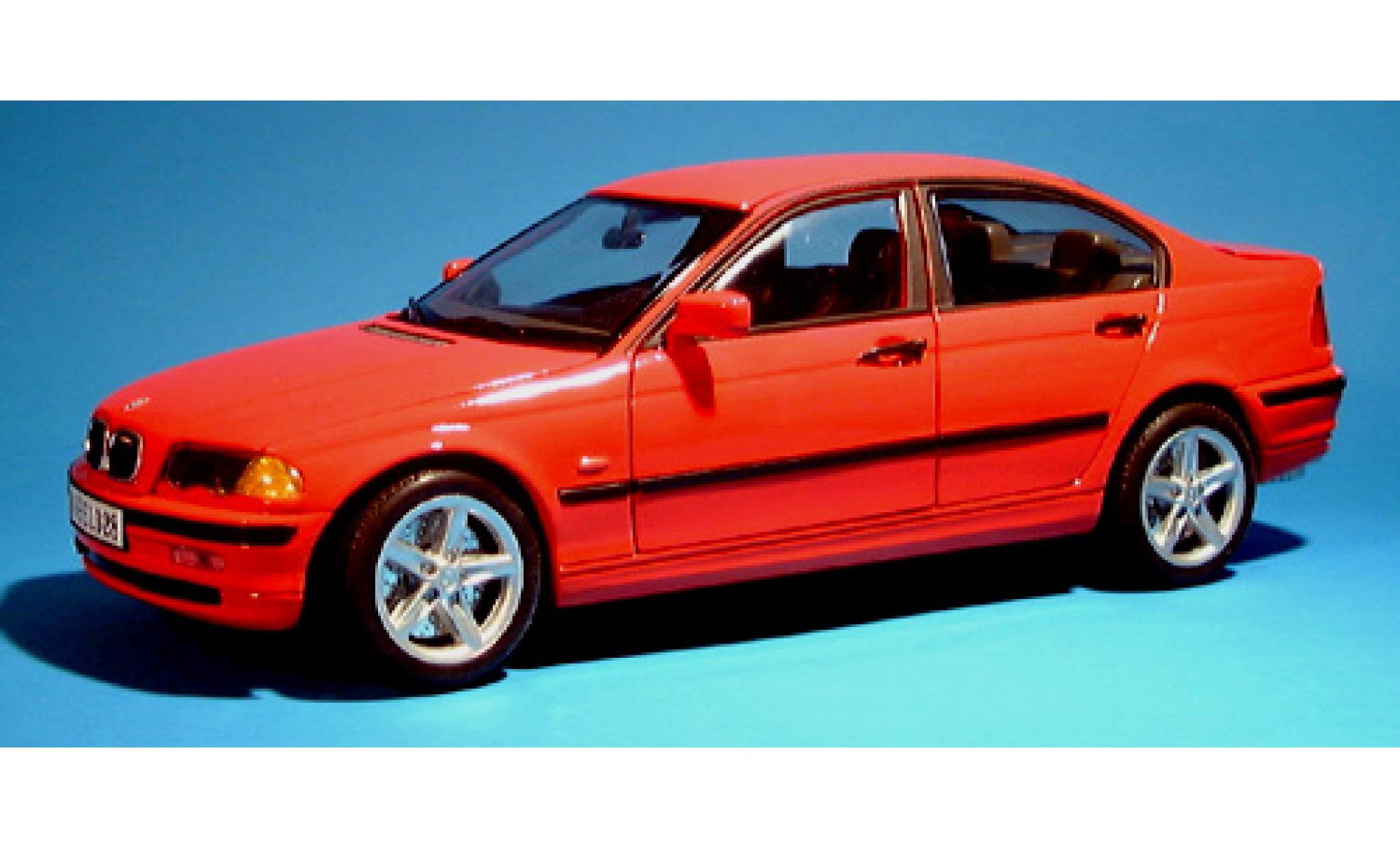 Bmw 328 1/18 Welly i rood 1998 1:18 modelauto