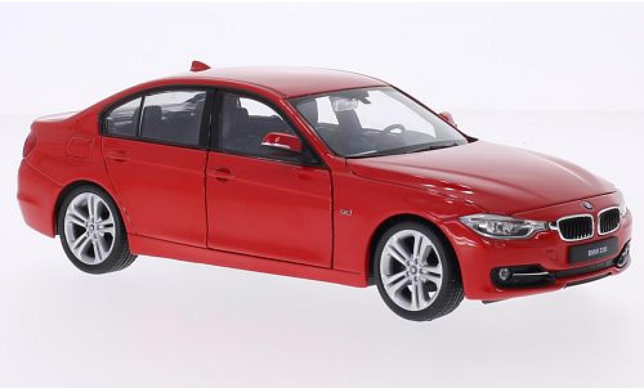 Bmw 335 1/24 Welly i (F30) rood ohne Vitrine modelauto