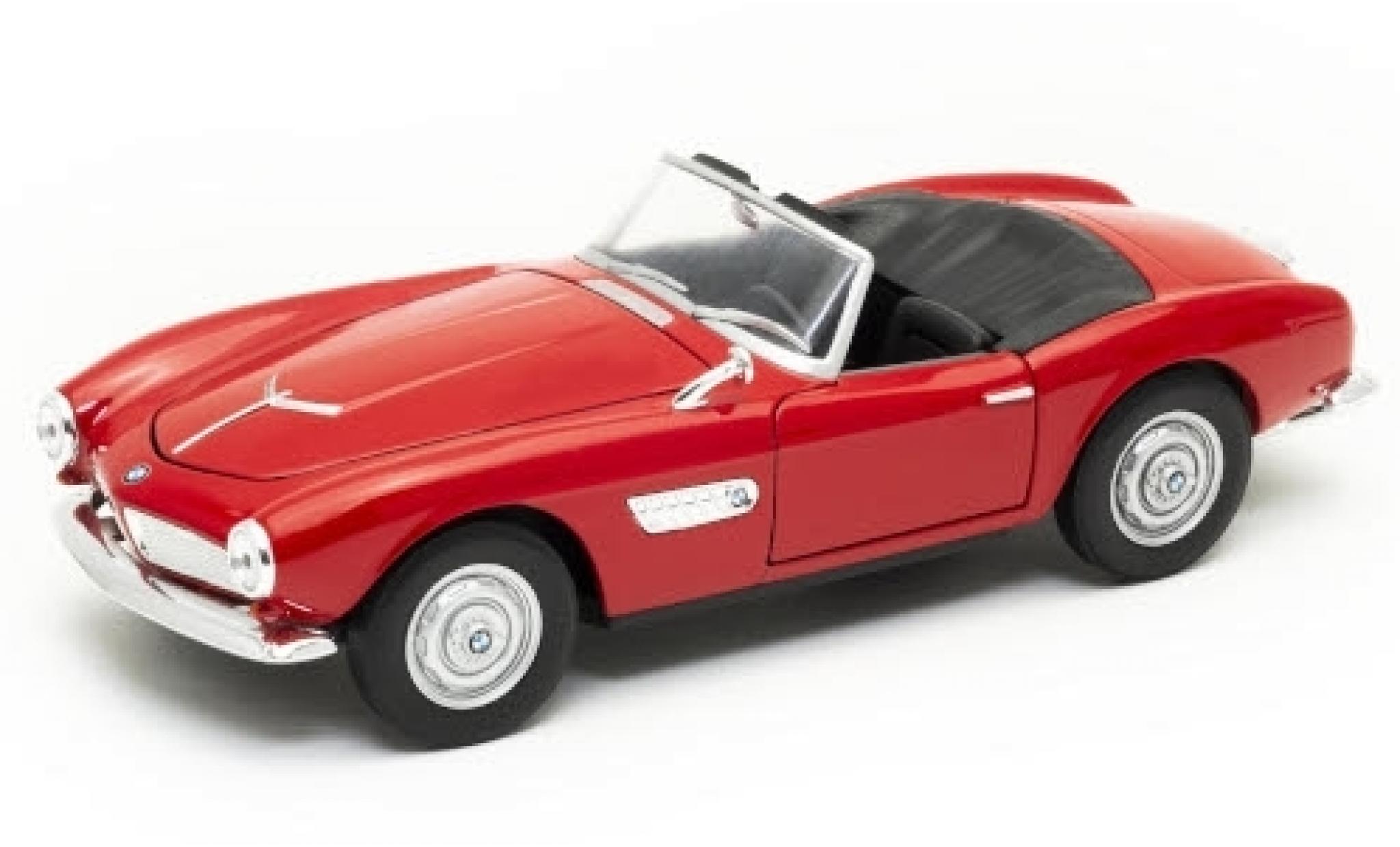 Bmw 507 1/24 Welly rood Verdeck ougroen modelauto