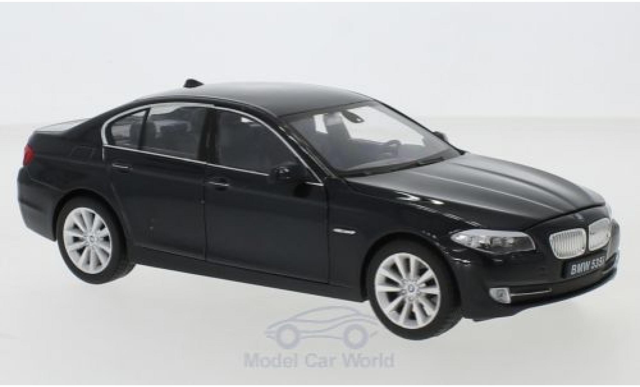 Bmw 535 1/24 Welly i (F10) metallic zwart modelauto