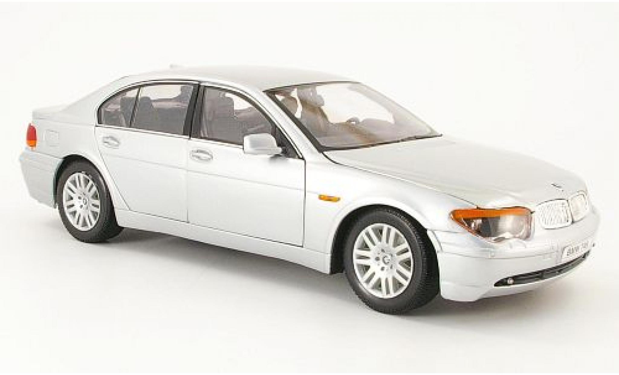 Bmw 745 1/18 Welly i (E65) grijs 1:18 modelauto