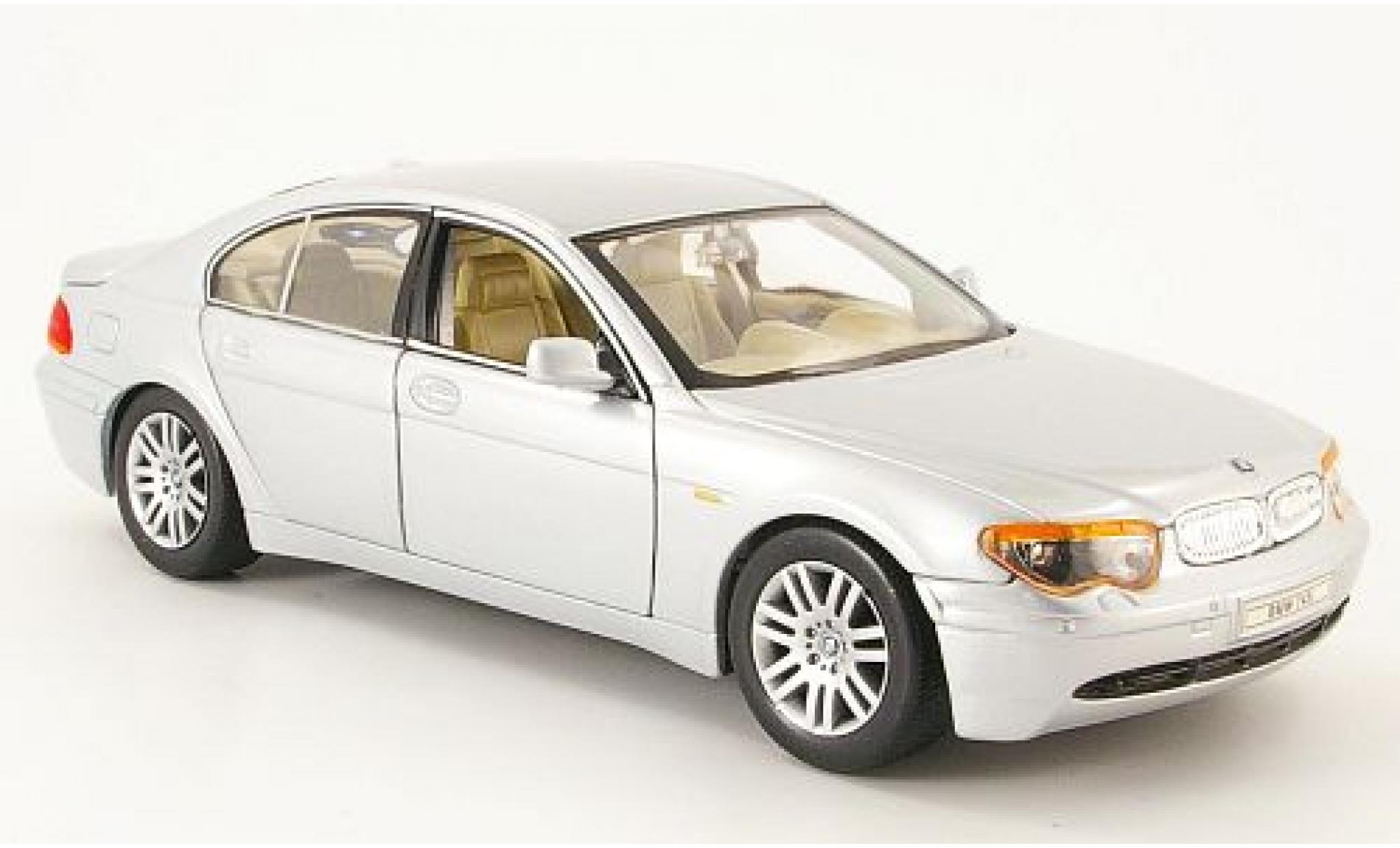 Bmw 745 1/24 Welly i grijs 2002 1:24 modelauto