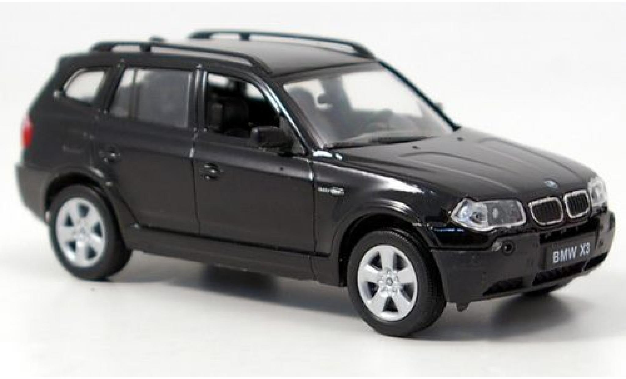 Bmw X3 1/43 Welly zwart 1:43 modelauto