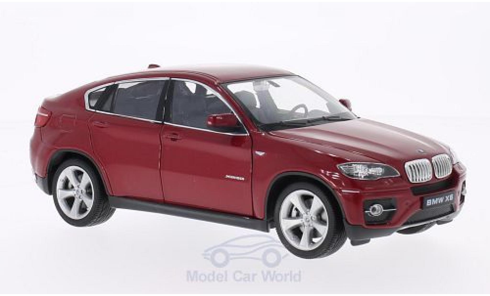 Bmw X6 1/24 Welly metallic rood modelauto