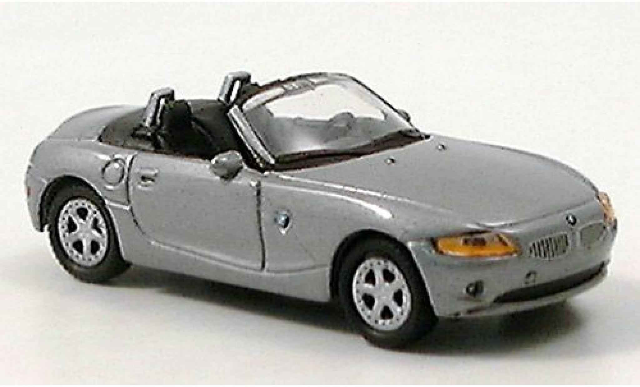 Bmw Z4 1/87 Welly Cabrio grijs 1:87 modelauto