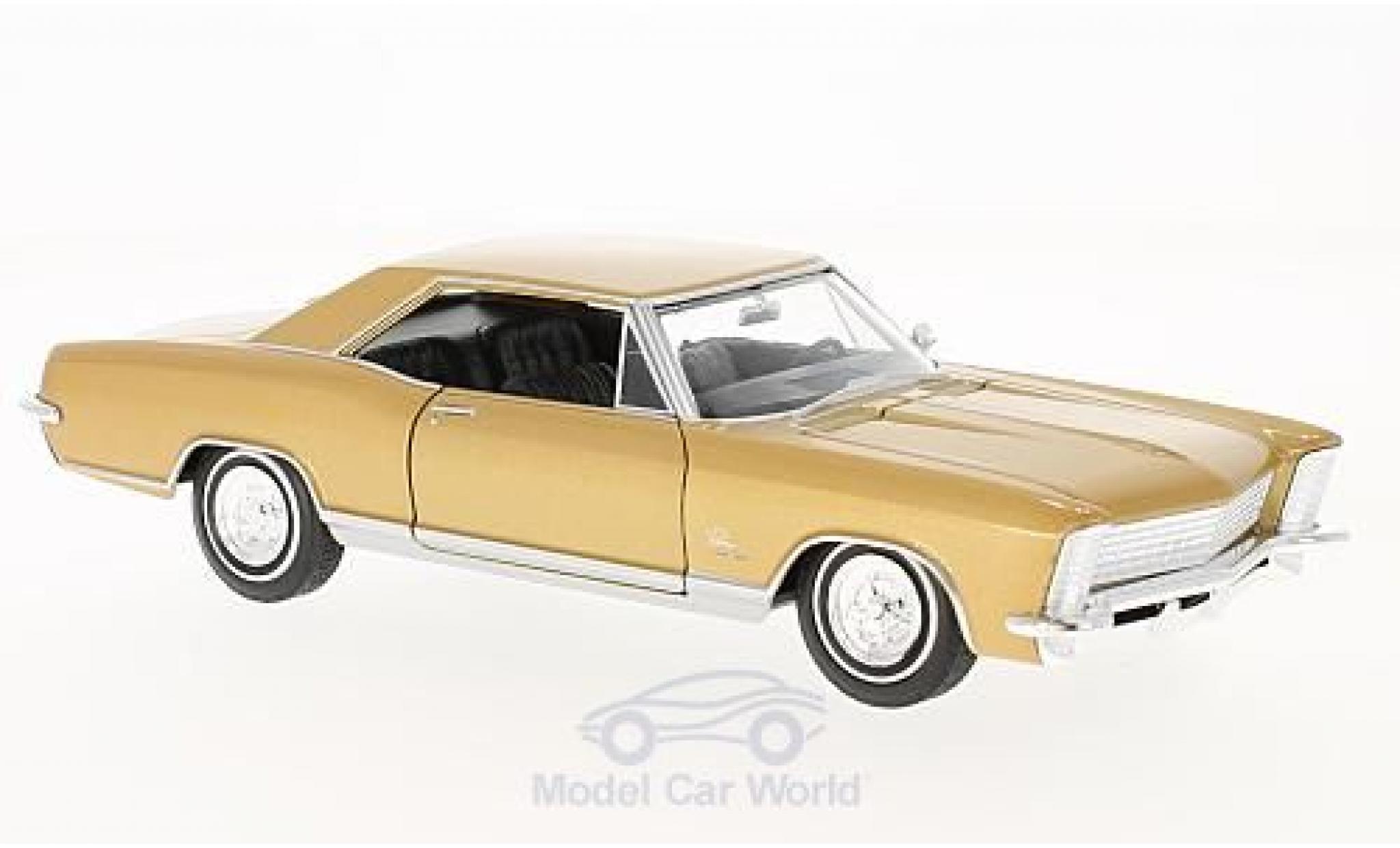 Buick Riviera 1/24 Welly Grand Sport gold 1965 modelauto