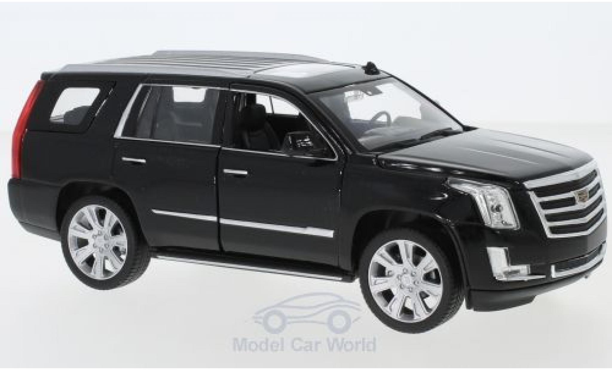 Cadillac Escalade 1/24 Welly zwart 2017 modelauto