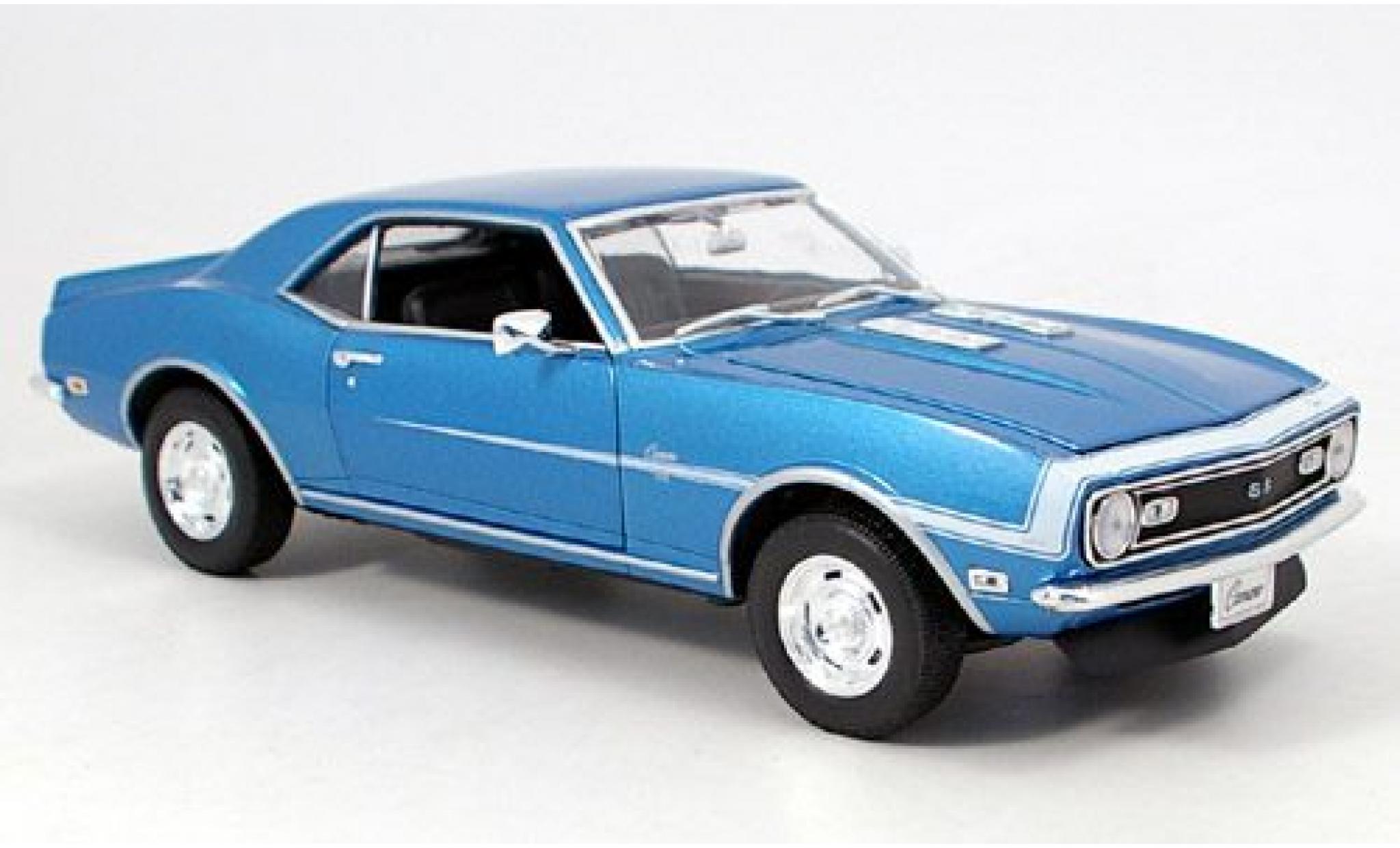 Chevrolet Camaro 1/18 Welly SS 396 blauw 1968 1:18 modelauto