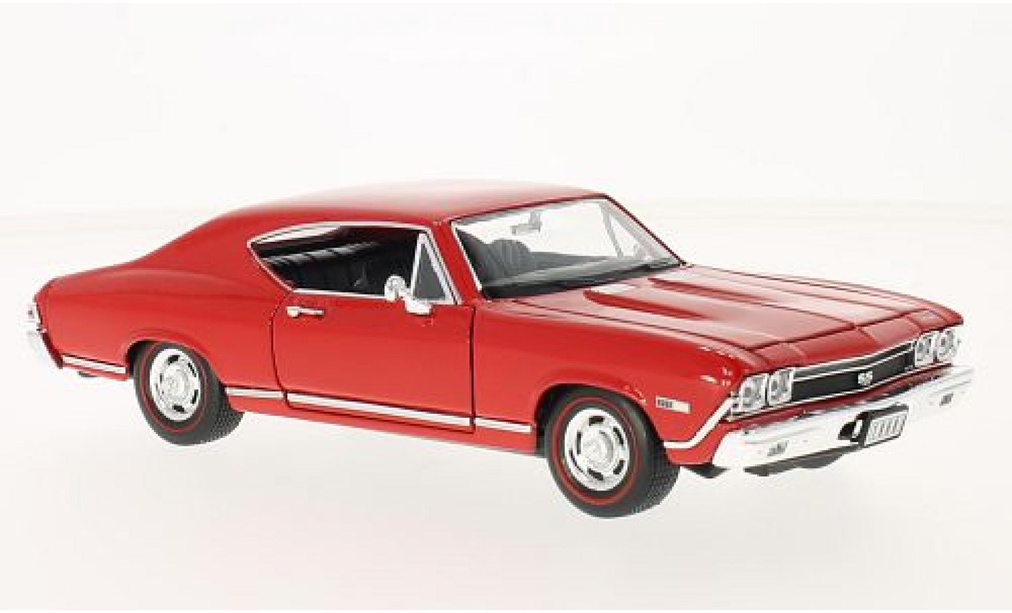 Chevrolet Chevelle 1/24 Welly SS 396 rood 1968 modelauto