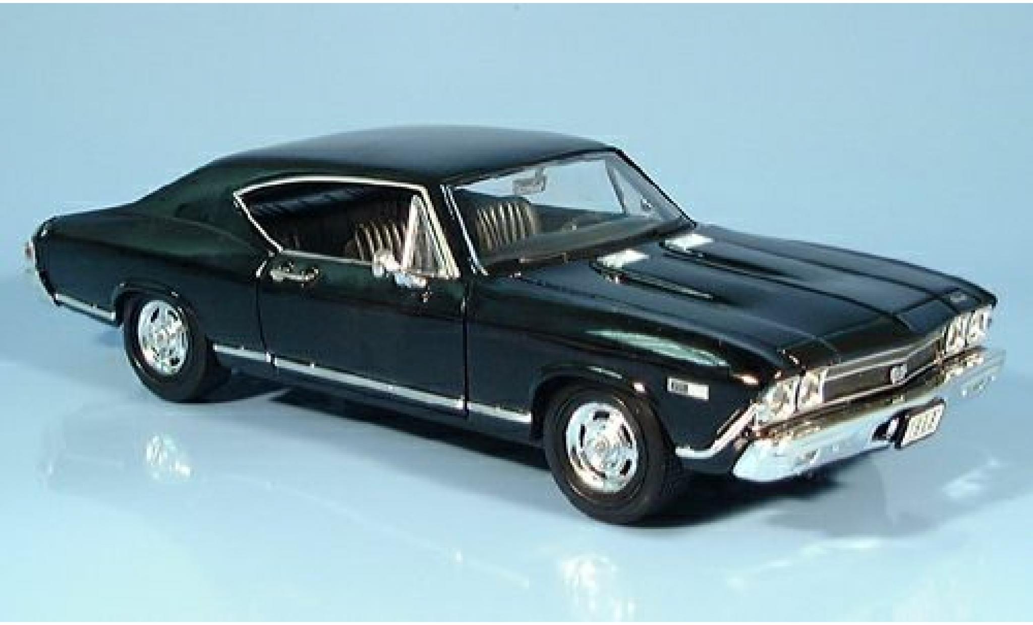Chevrolet Chevelle 1/24 Welly SS 396 zwart 1:24 modelauto