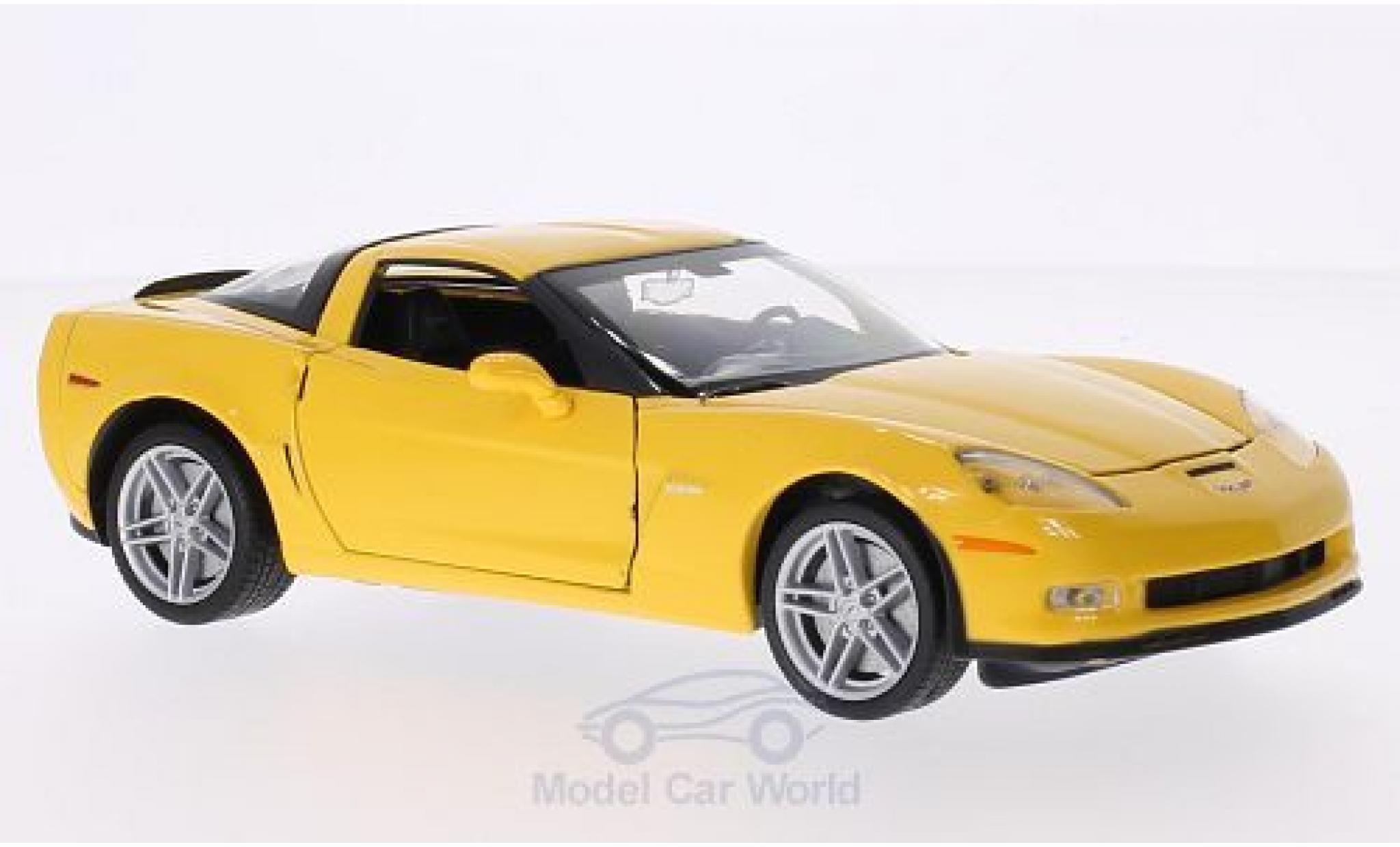 Chevrolet Corvette C6 1/24 Welly (C5) Z06 geel 2007 modelauto