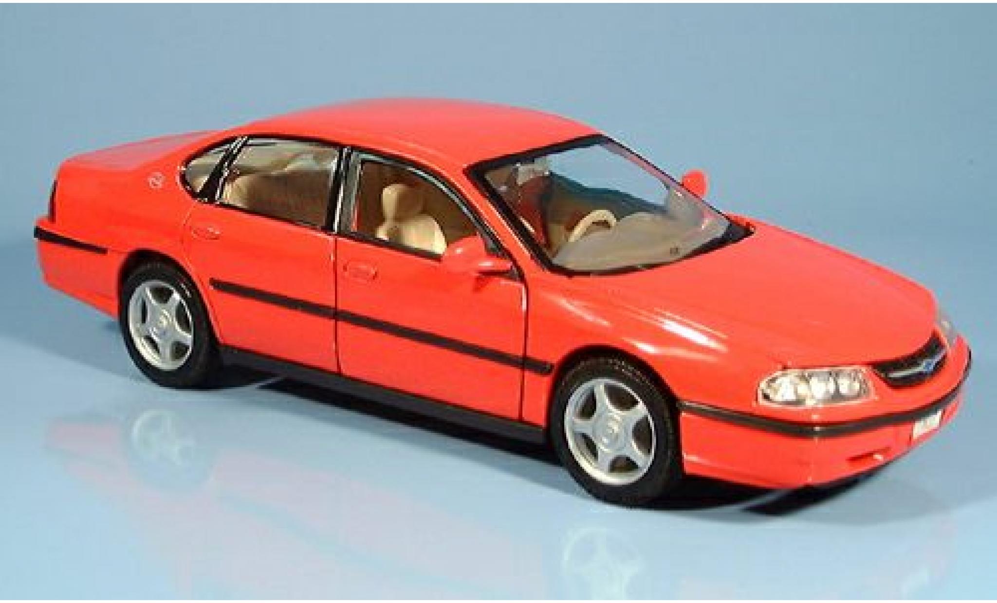 Chevrolet Impala 1/24 Welly rood 2001 1:24 modelauto