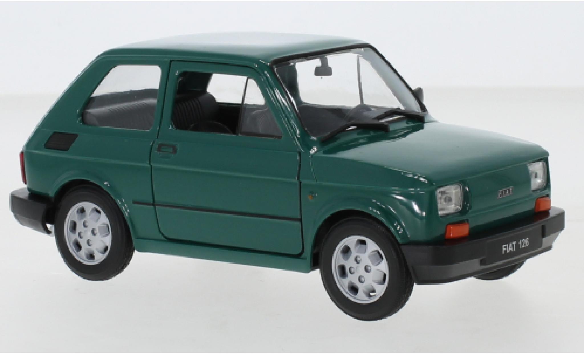 Fiat 126 1/24 Welly groen modelauto