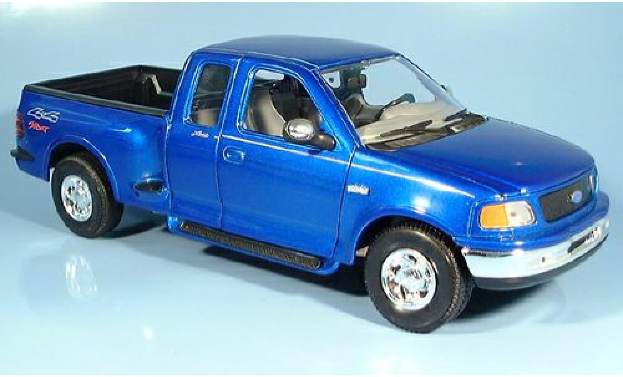 Ford F-1 1/18 Welly 50 Super Cab blauw 1999 1:18 modelauto