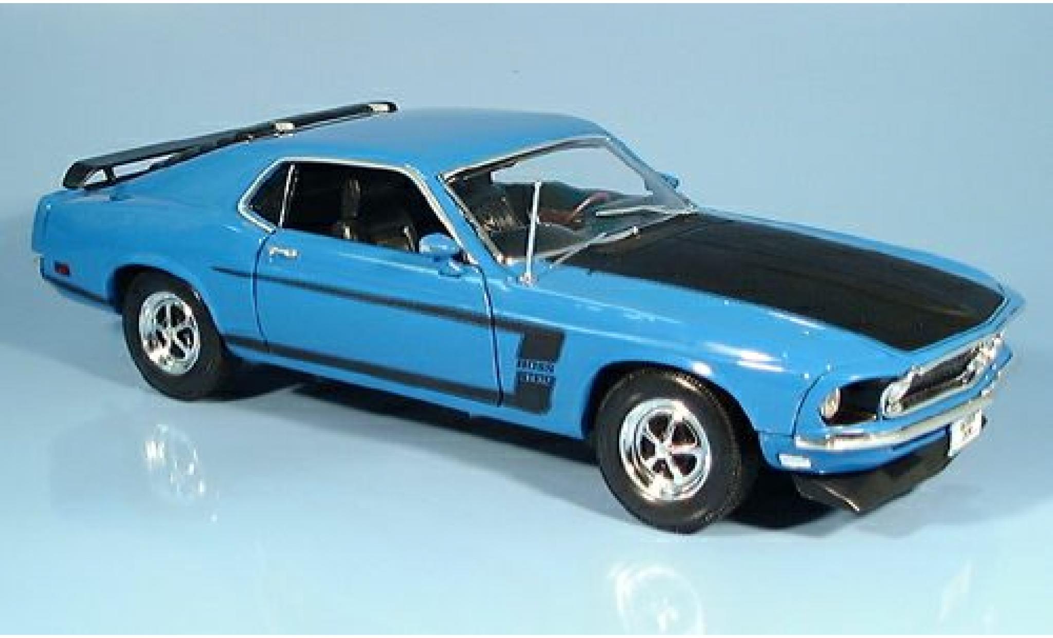 Ford Mustang 1/18 Welly blauw 1969 1:18 modelauto