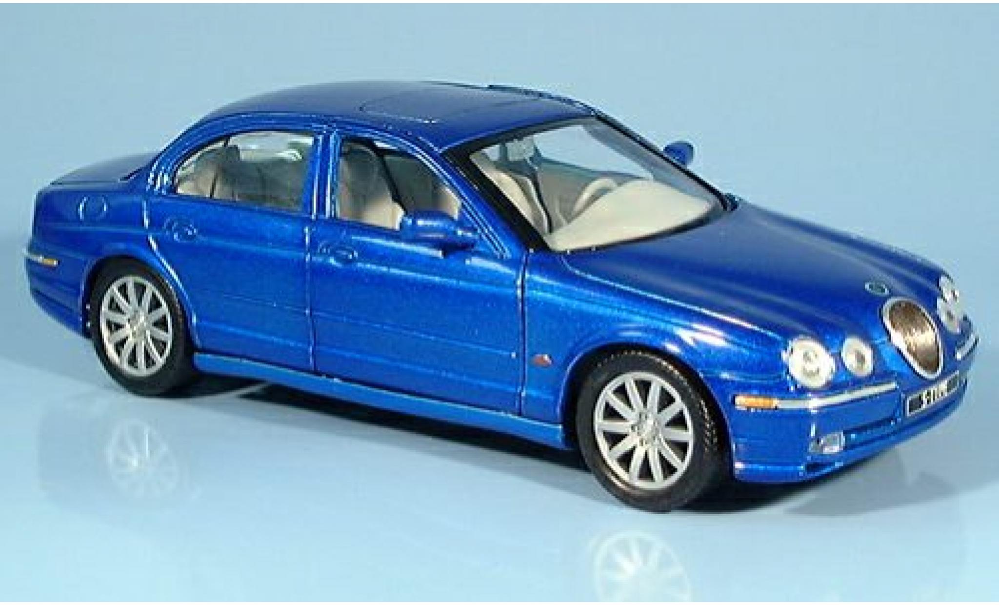Jaguar S-Type 1/24 Welly blauw 1:24 modelauto