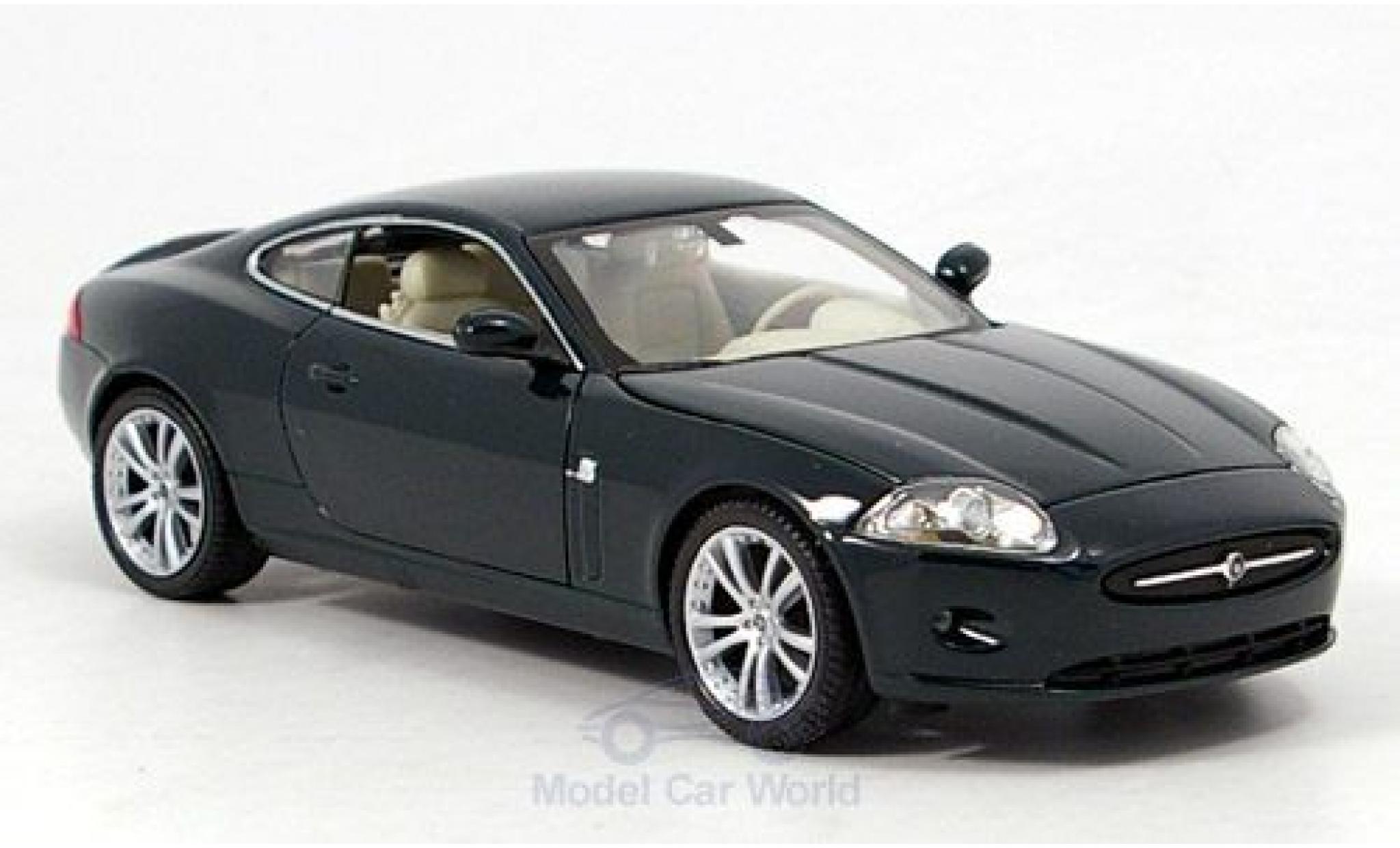 Jaguar XK 1/24 Welly 150 Coupe metallic groen ohne Vitrine modelauto