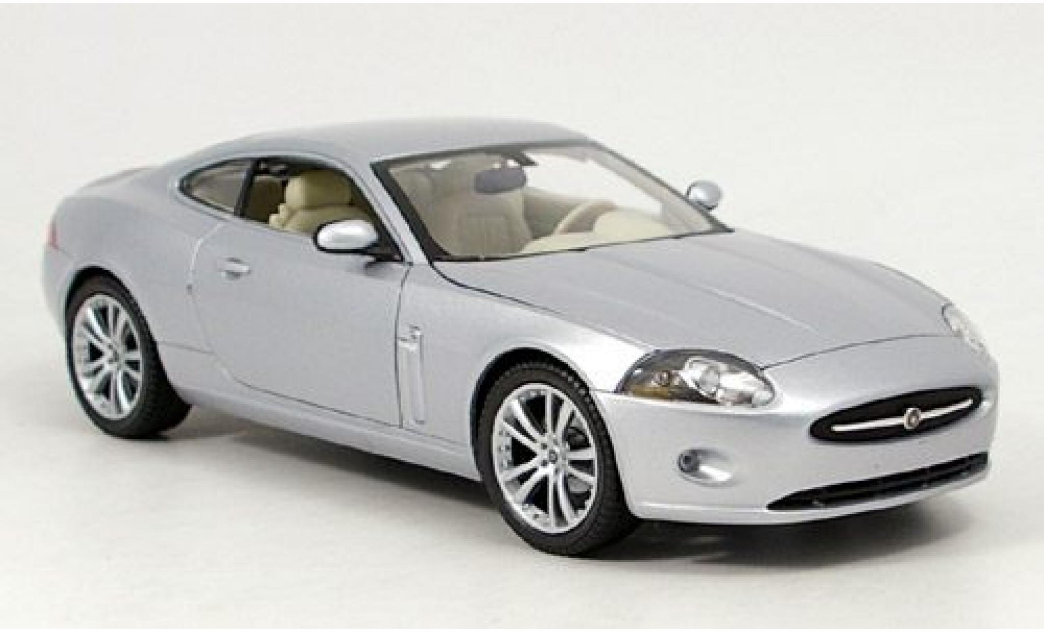 Jaguar XK 1/18 Welly Coupe grijs 1:18 modelauto